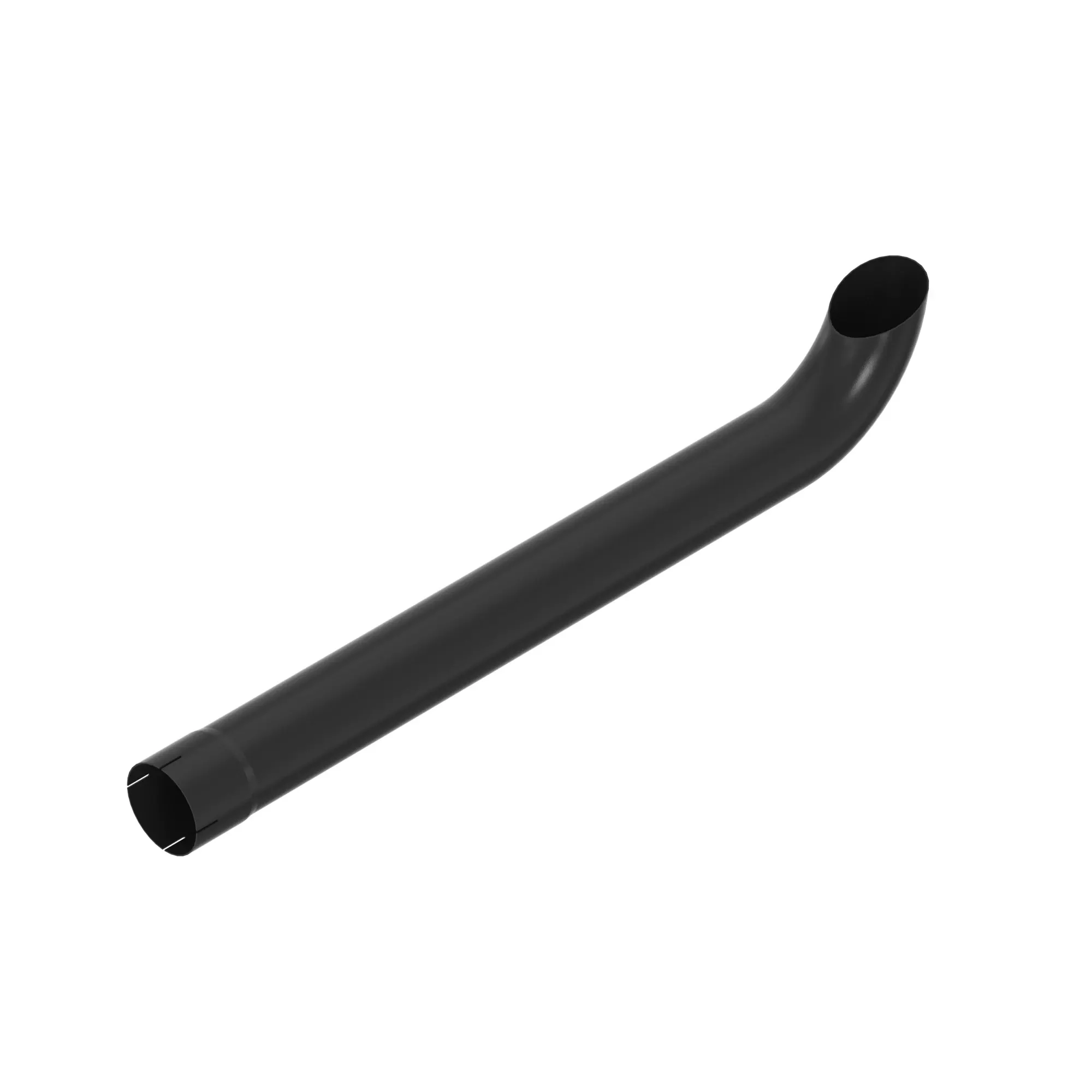 John Deere Black Curved Exhaust Pipe - T388408