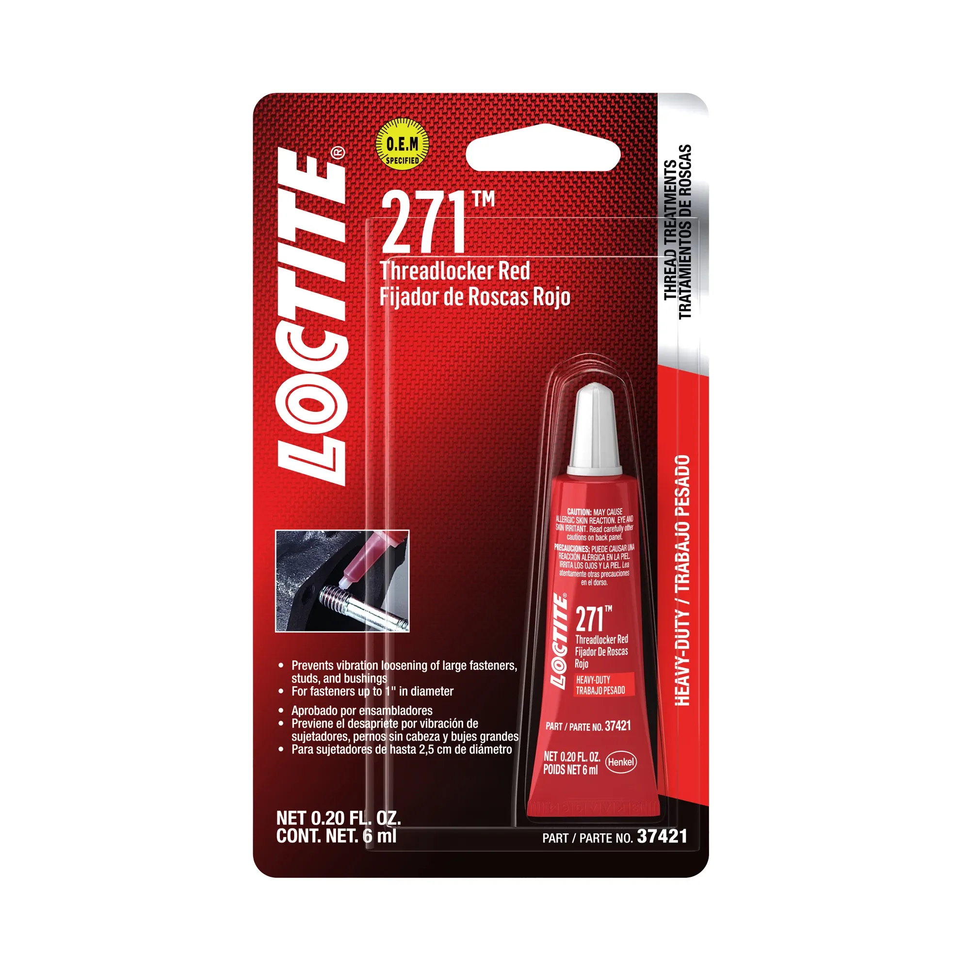 John Deere LOCTITE® Threadlocker 271™, Tube 6 ml (0.20 Oz) - PM37421