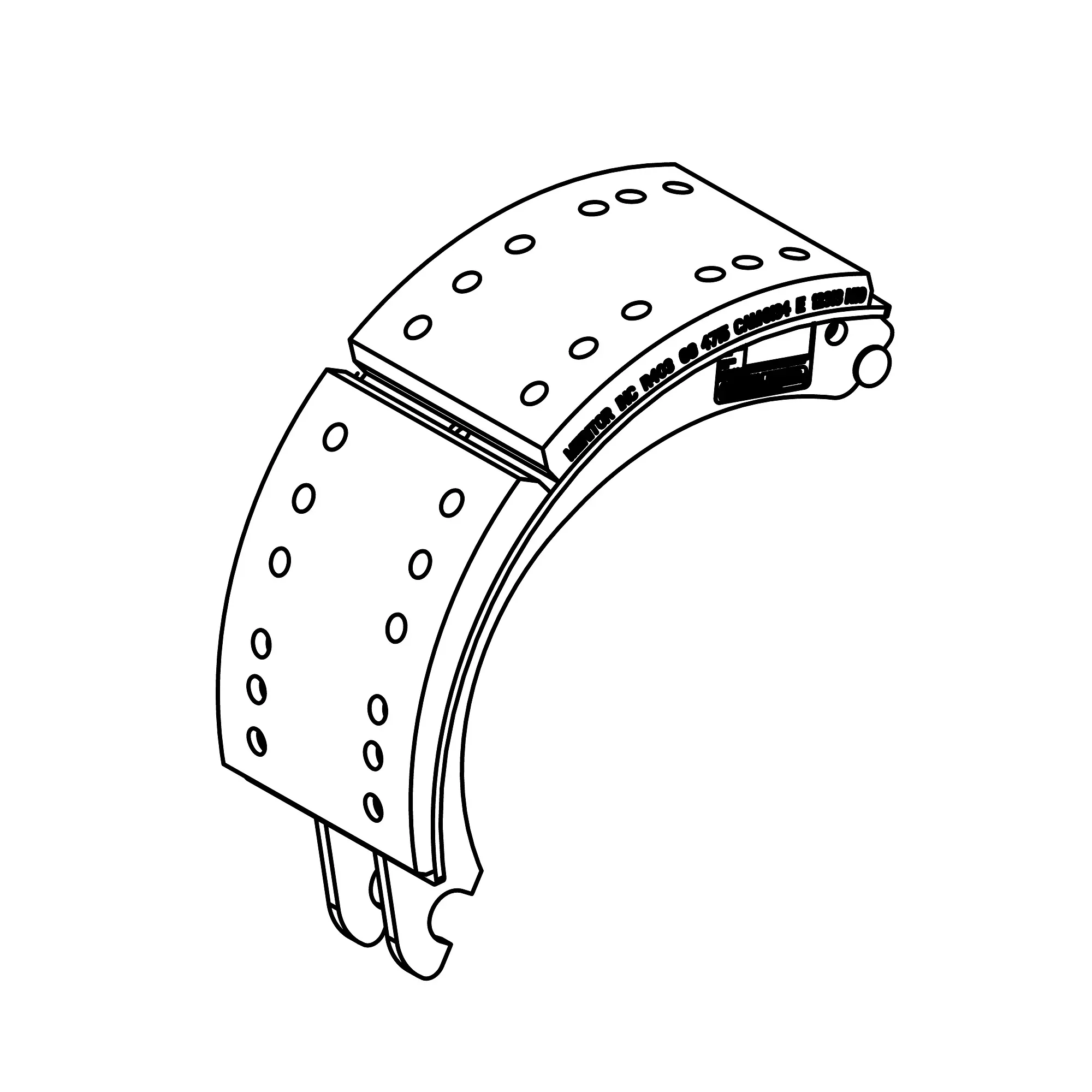 John Deere Front Axle Brake Shoe - KK81248