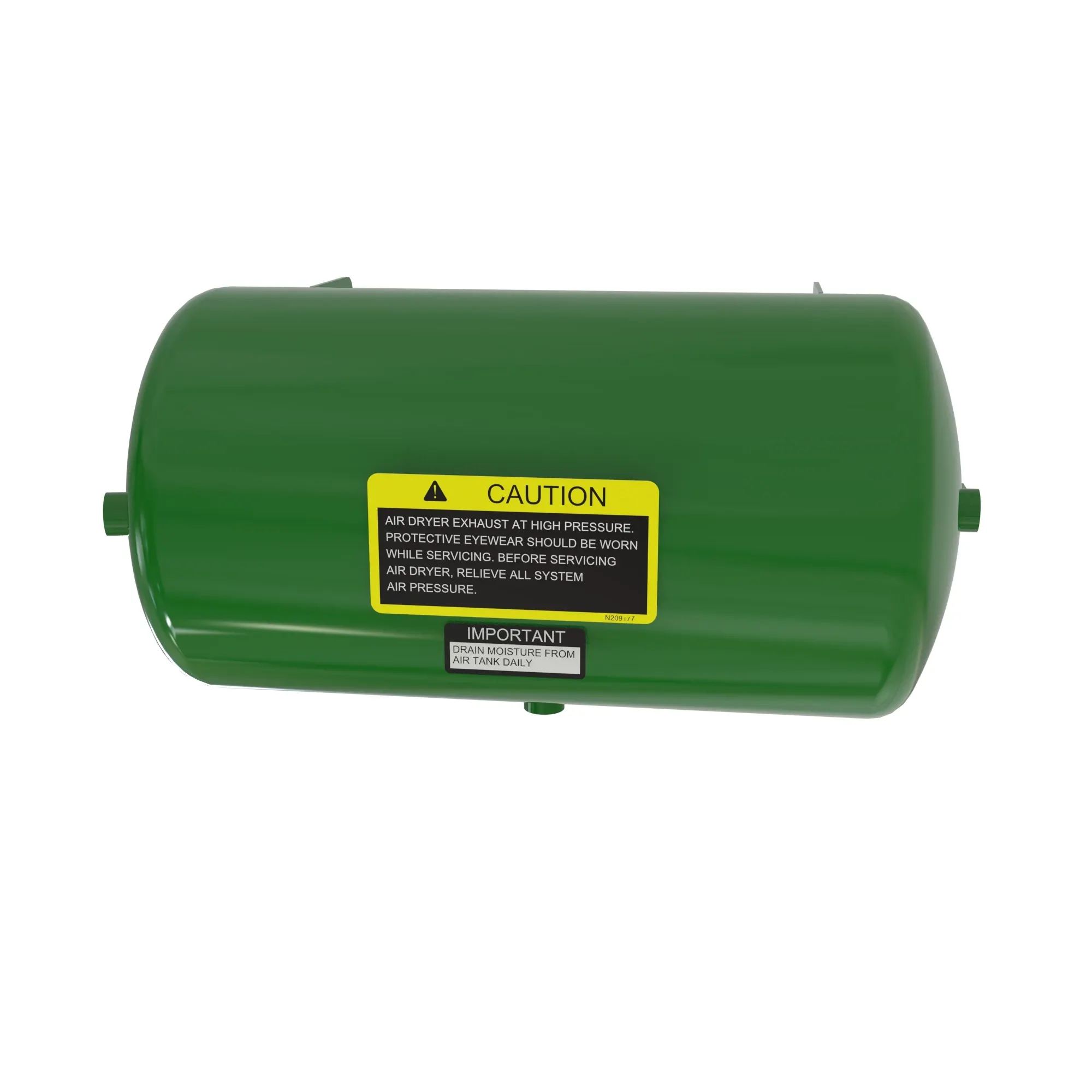 John Deere Compressed Air Reservoir with Label - AN305155