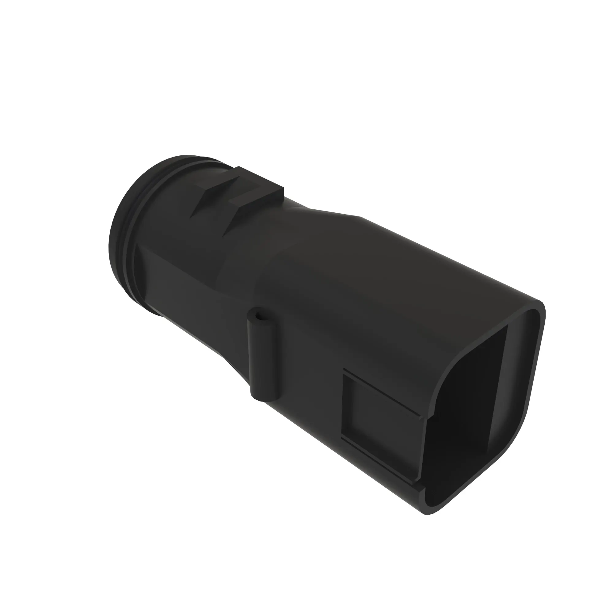 DEUTSCH DT 4W BCKSHL 180D BLK PLSTC