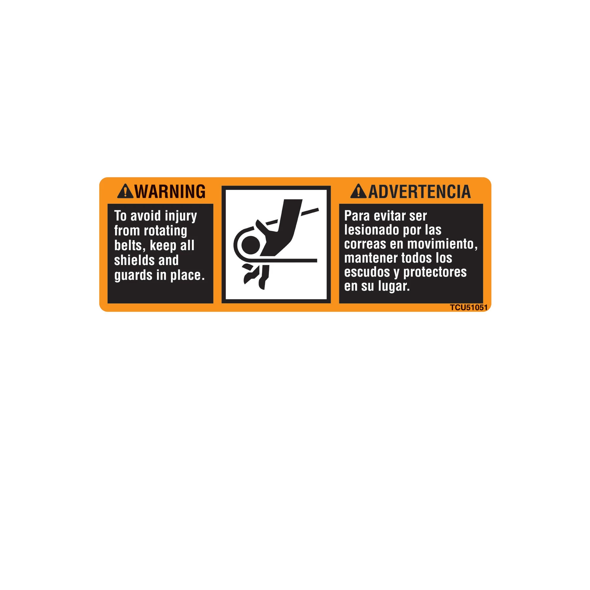SAFETY SIGN, WARNING (ENG/SPANISH)
