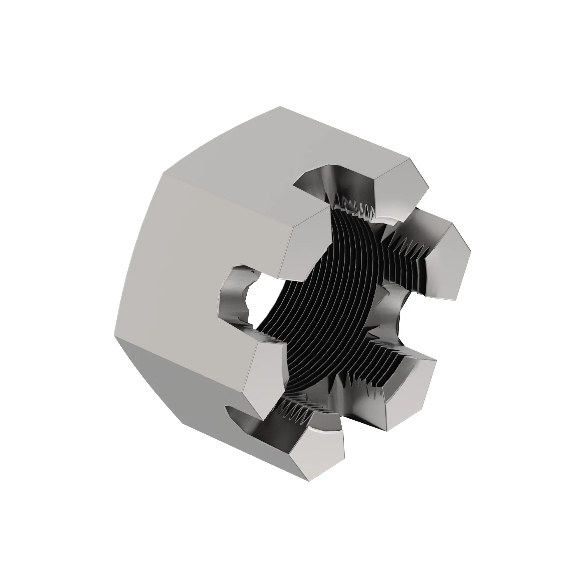 John Deere Hexagonal Slotted Nut, 7/8" - 14H919
