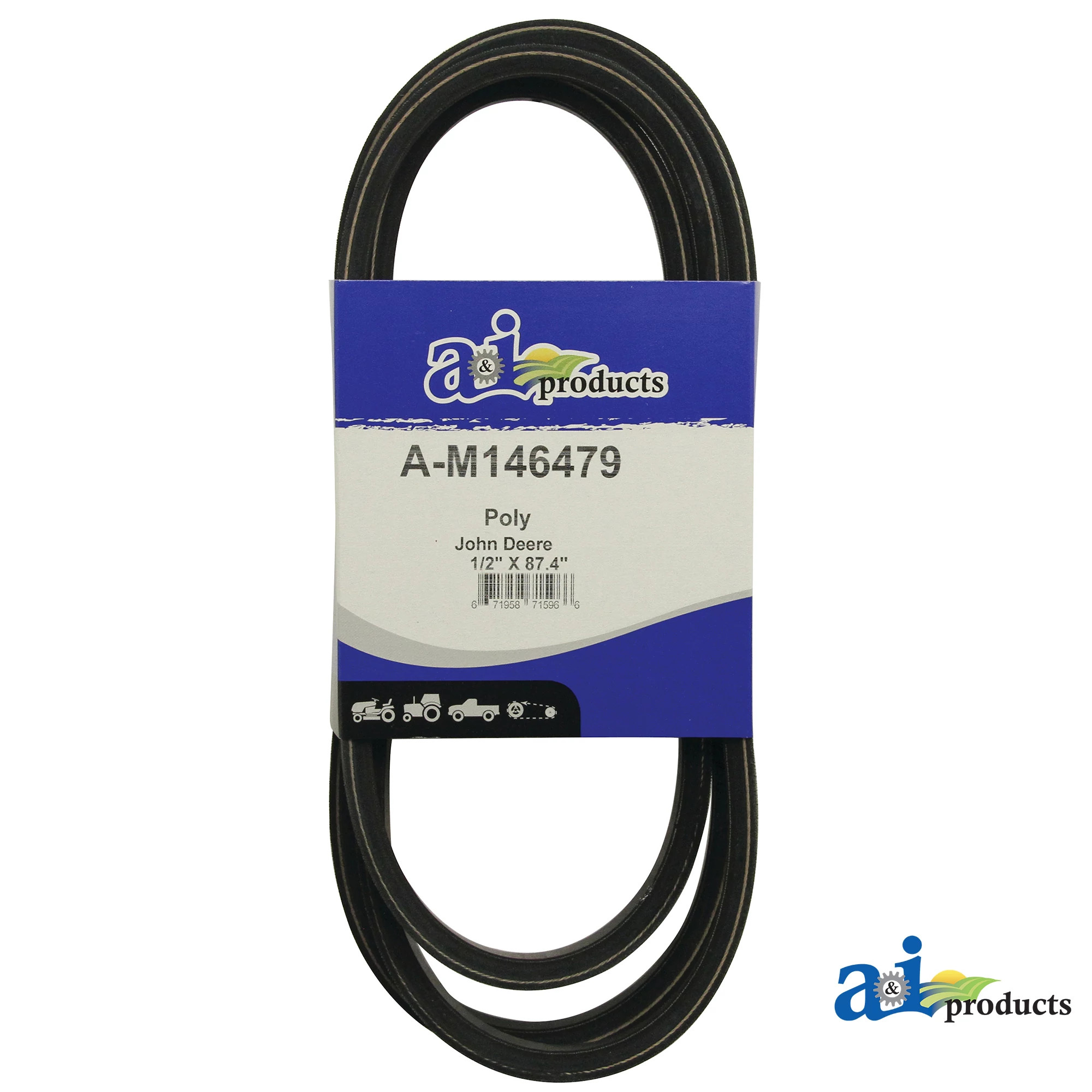 A&I Products V-Belt, Effective Length 2220 mm (87.4 inch) - A-M146479