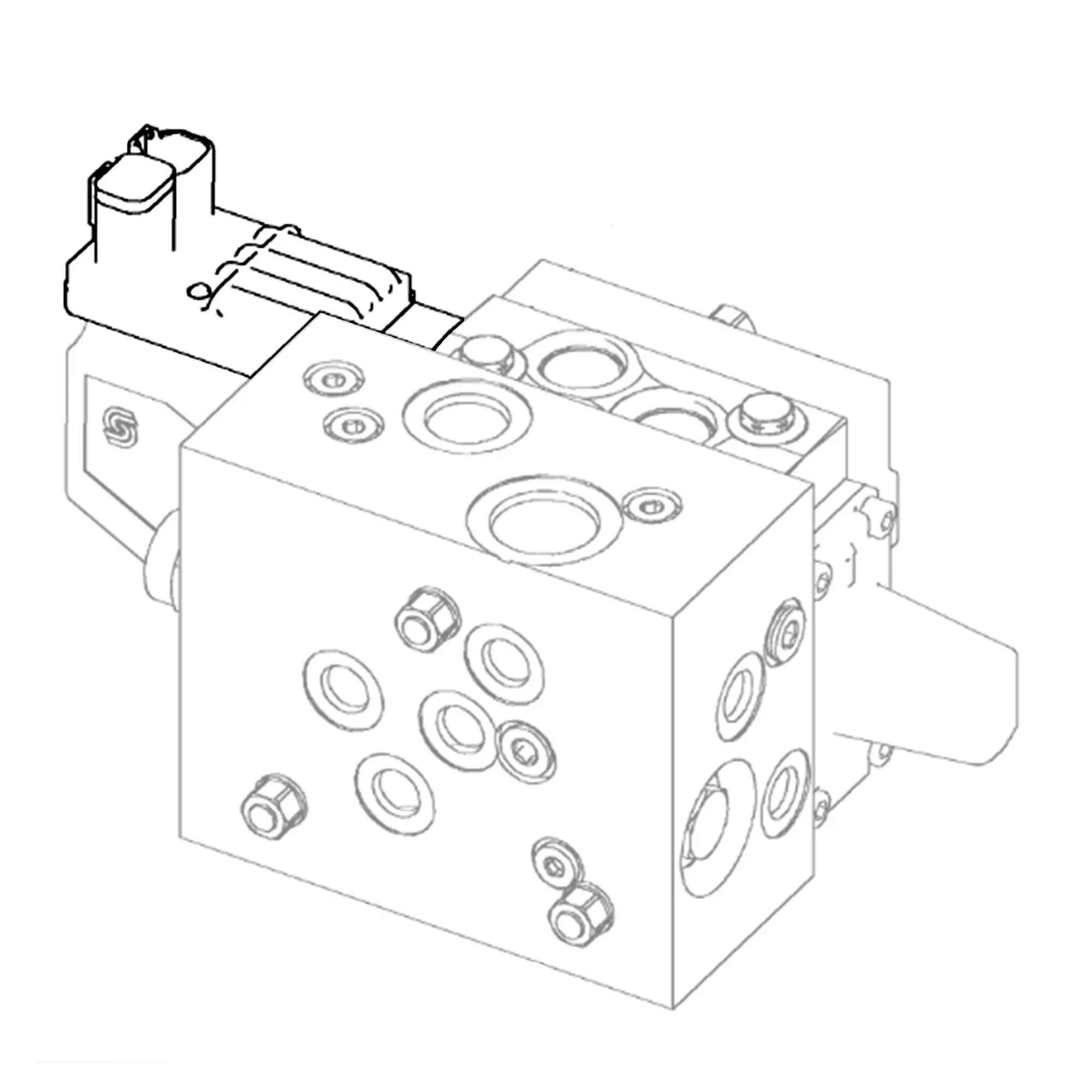 John Deere Joystick Steering Valve Actuator - AT396144