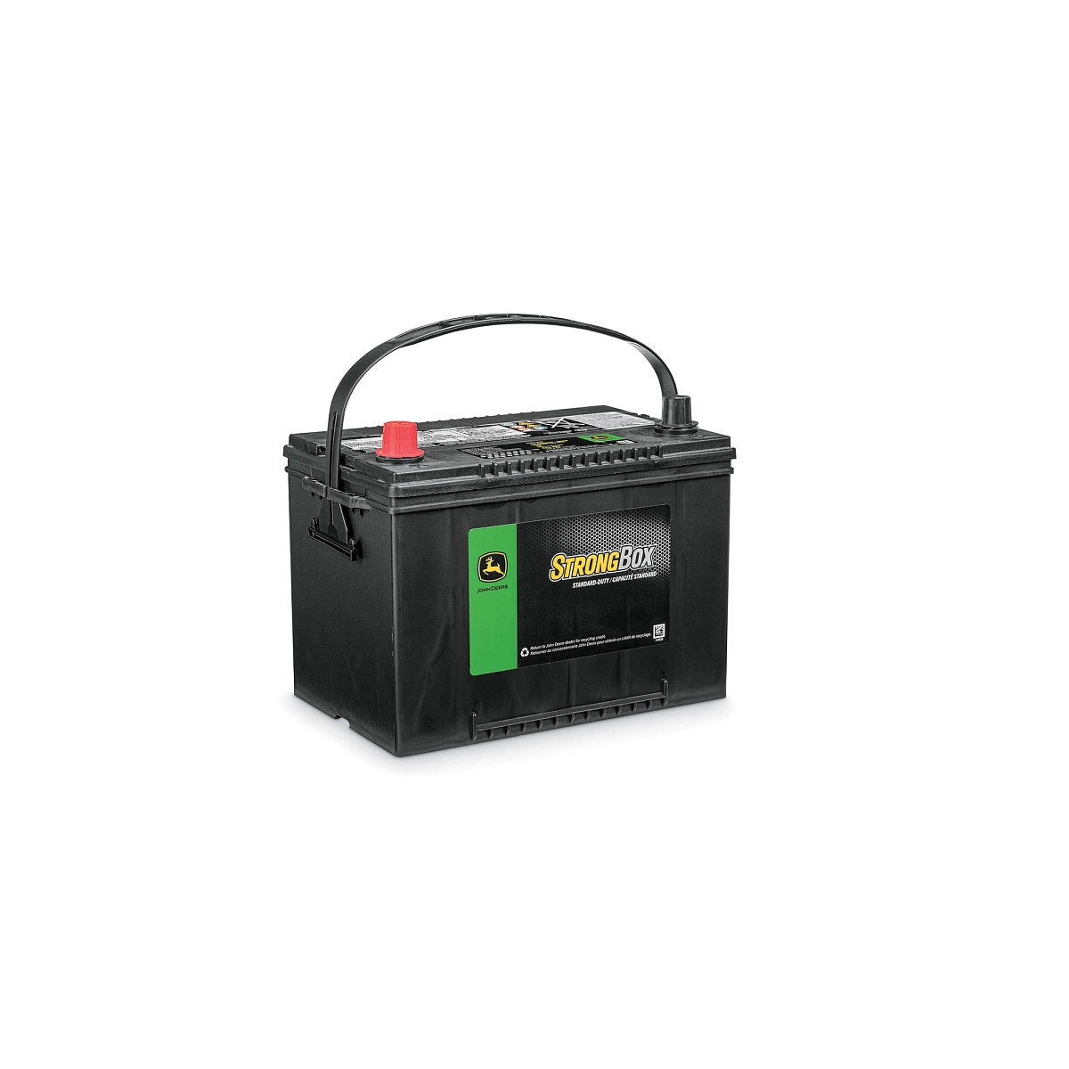 John Deere 12 Volt Battery, Wet Charged, 60 Ah, 690 CCA, 34 BCI - TY27797B