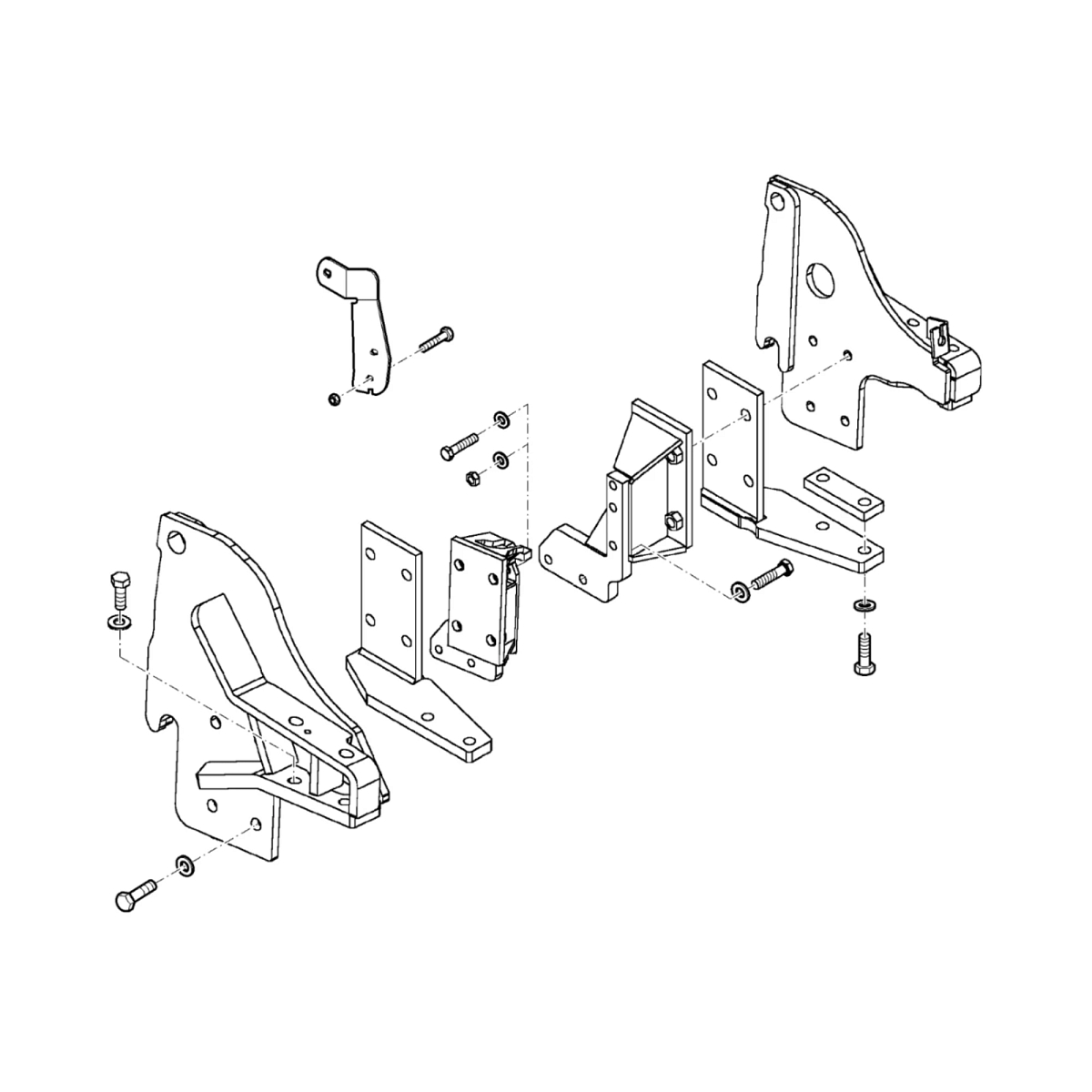 KIT , BACKHOE MOUNTING, 4X20