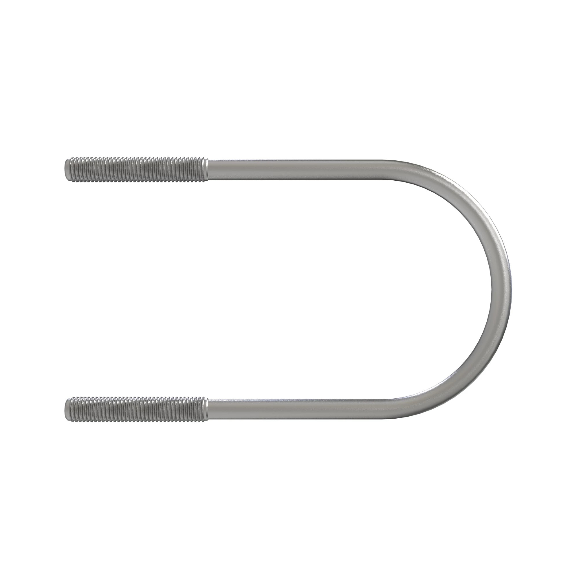 U-BOLT, M12 X 225, 58 ROUND, ZN