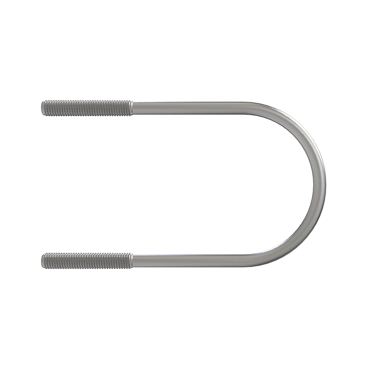 U-BOLT, M12 X 225, 58 ROUND, ZN