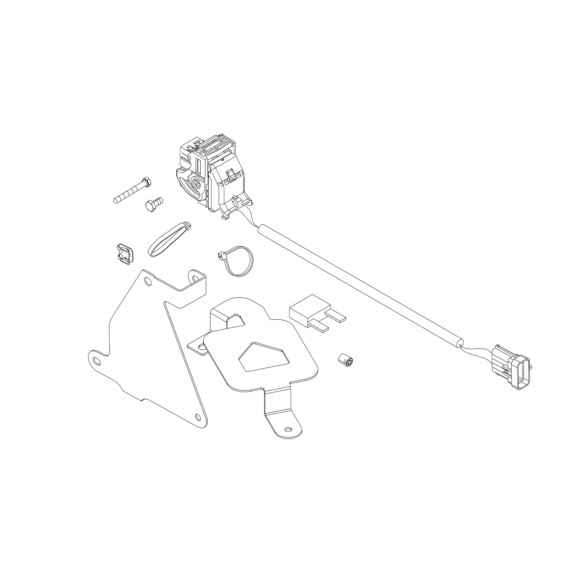 John Deere JDLink™ Jumper Harness and MTG Bracket Attachment - BPF11770