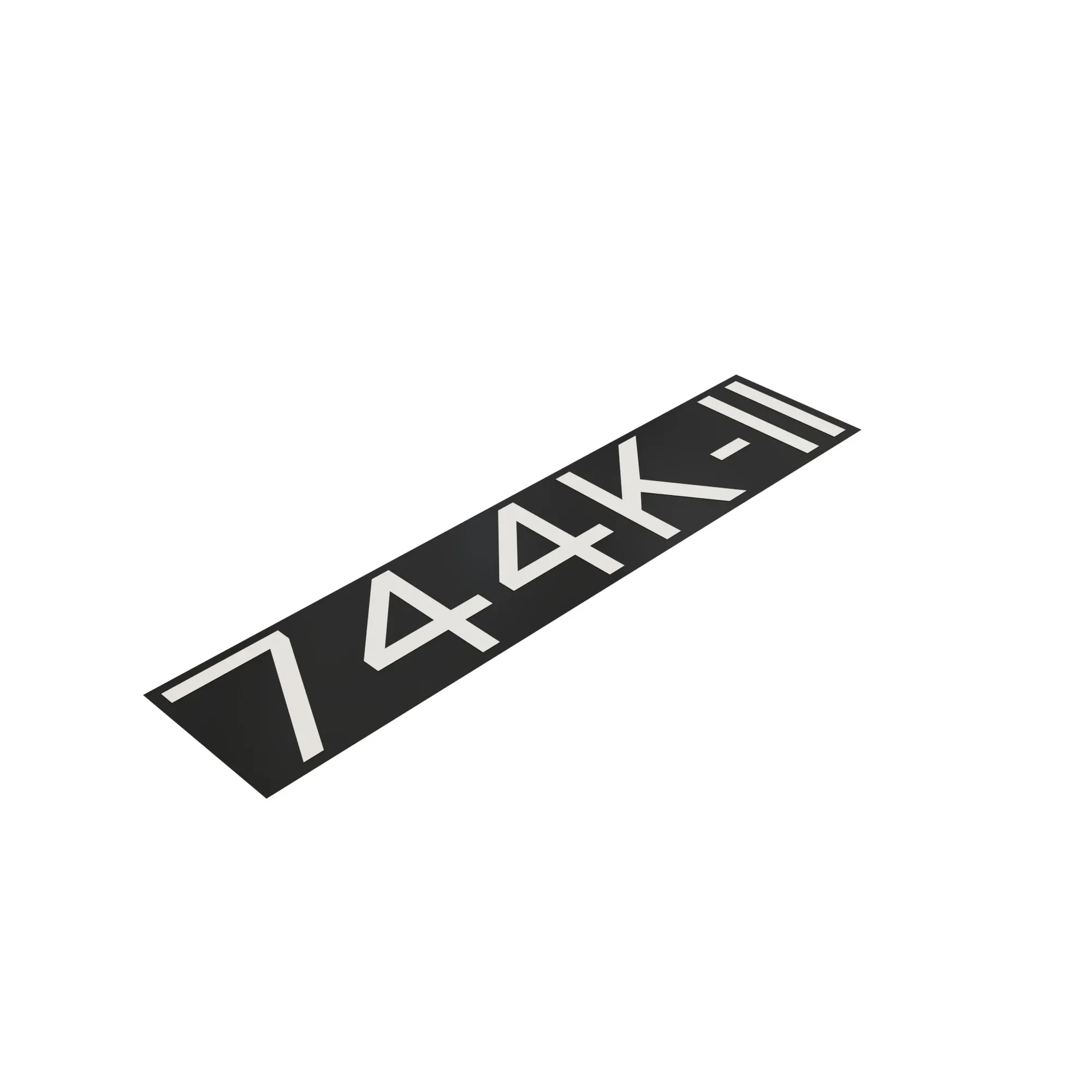 John Deere 744K-II Model Label - T332547