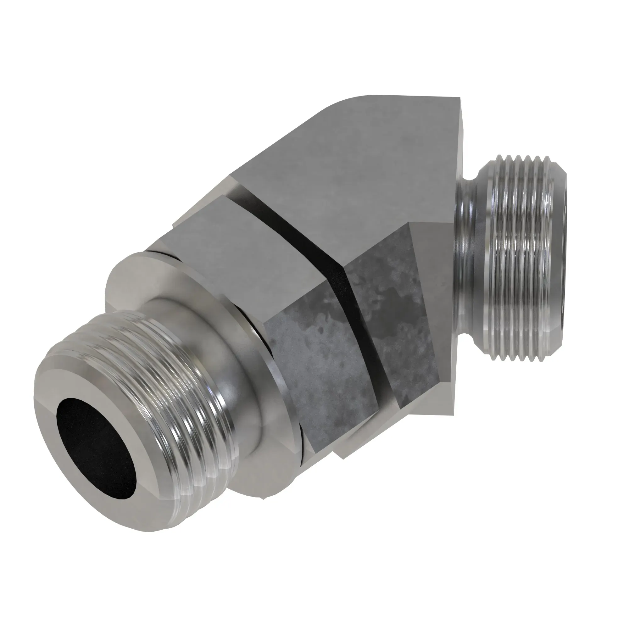 45 DEG STRAIGHT THREAD,O-RING FSF