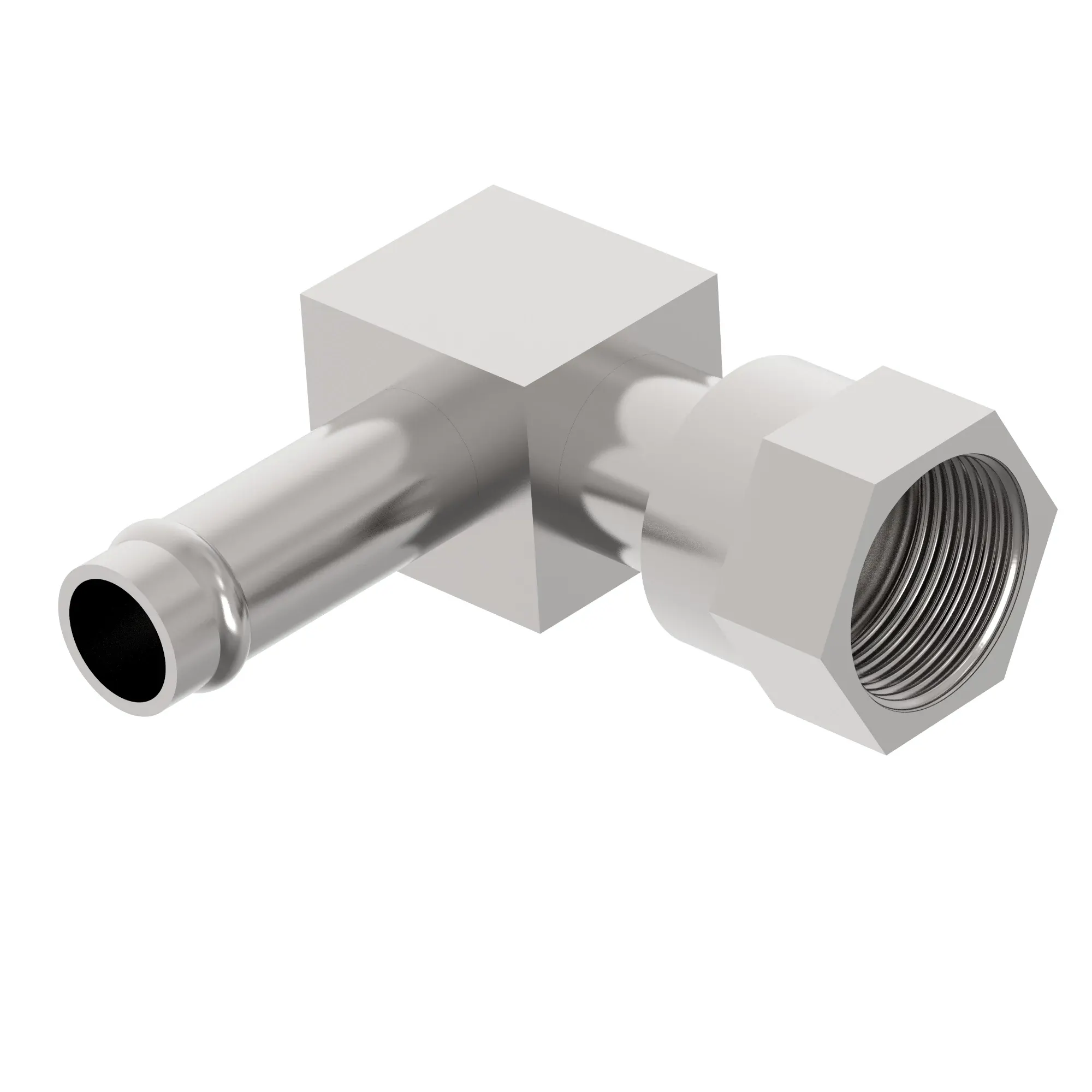 John Deere Adapter Fitting, 90 Deg, 08 Hose Based - AT453422