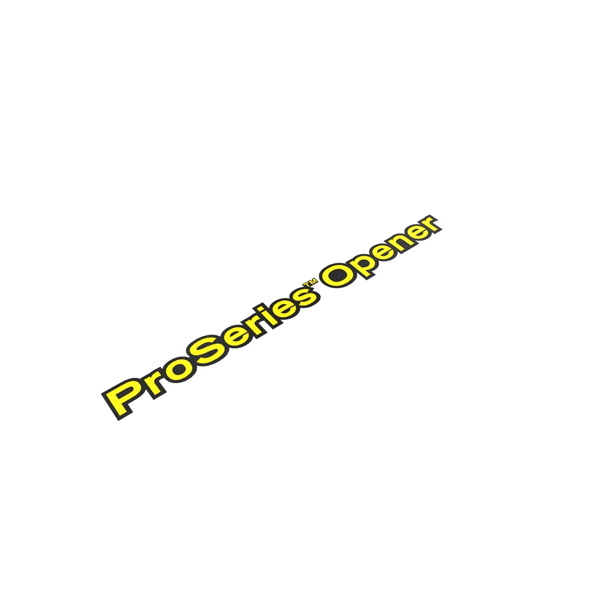 Label, Decal, Pro Series Opener