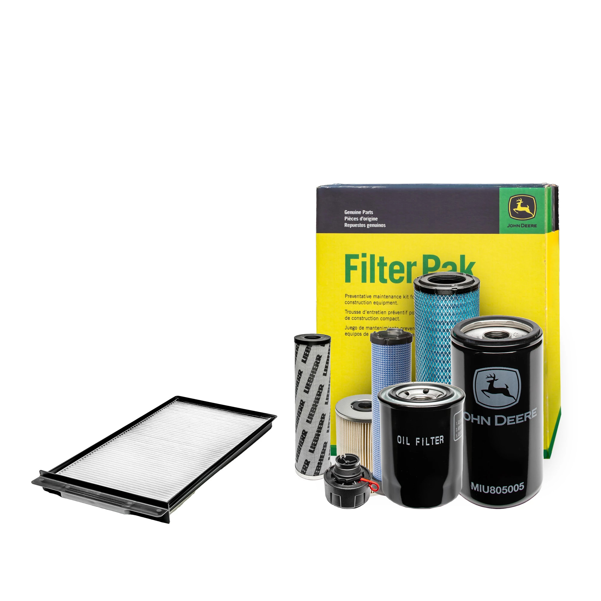 John Deere 1000 Hour Filter Pak for Compact Construction - AT536287