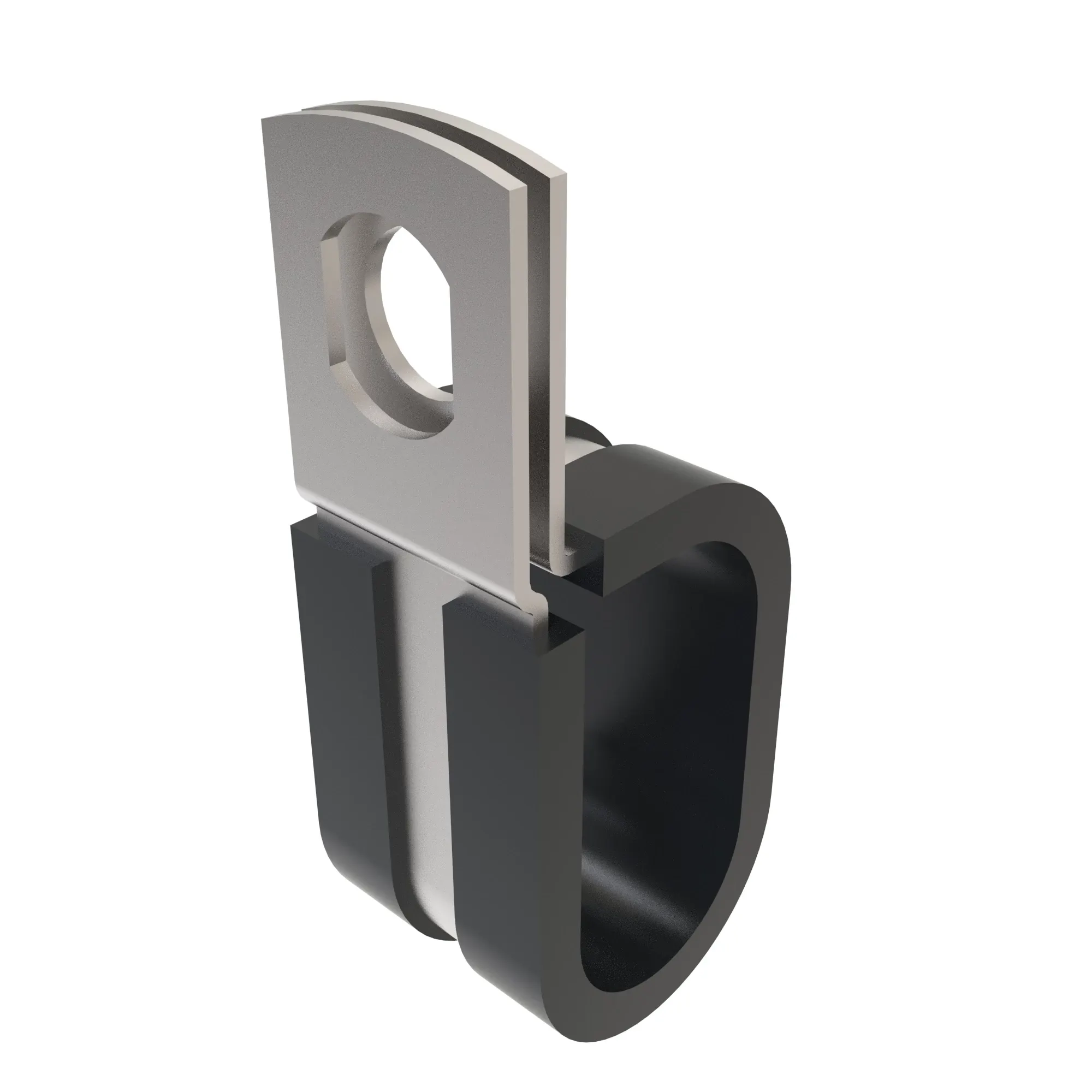 P-CLAMP,DOUBLE, 17.4 DIA CUSHIONED SILICONE