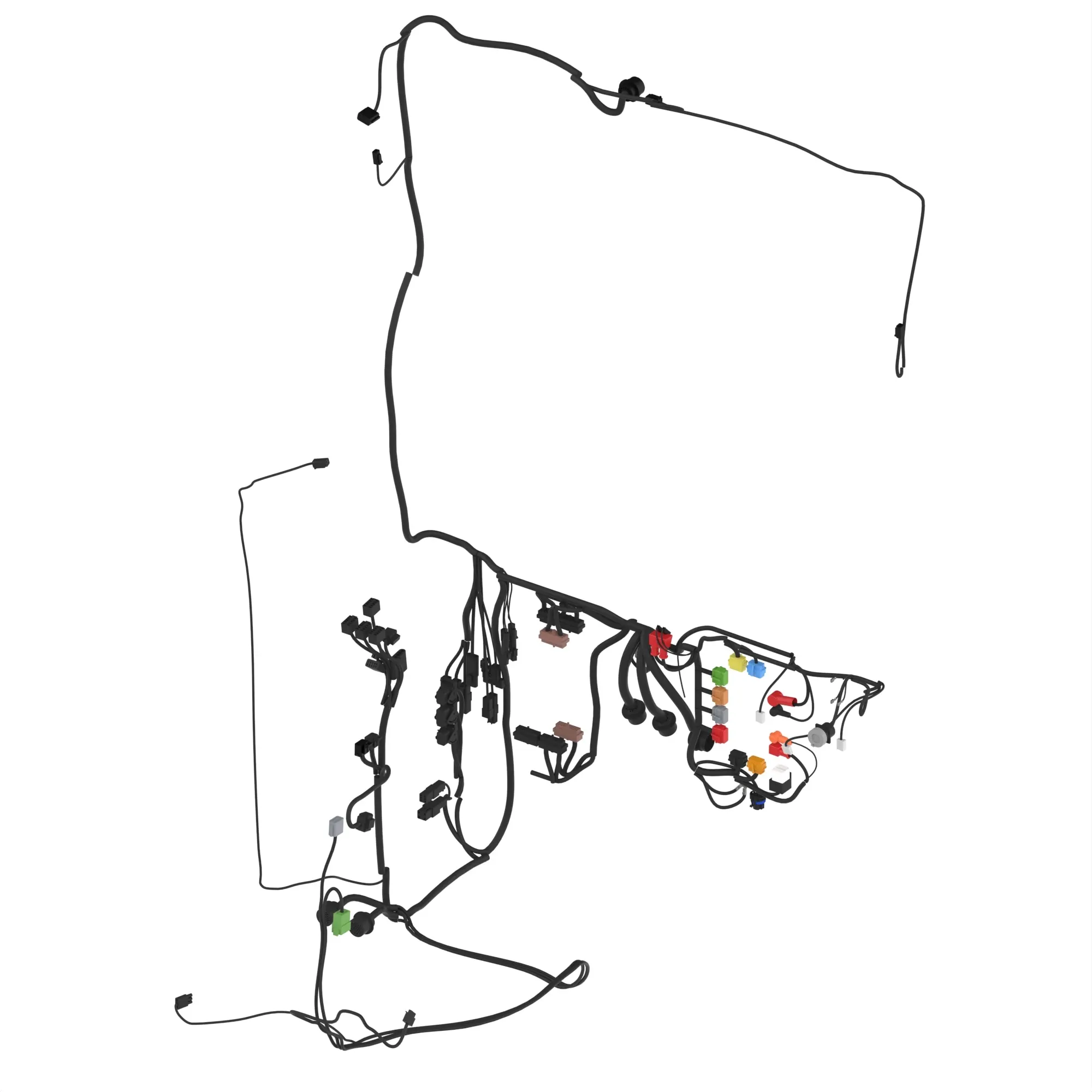 John Deere Interior 6-Wheel Wiring Harness - AT305386