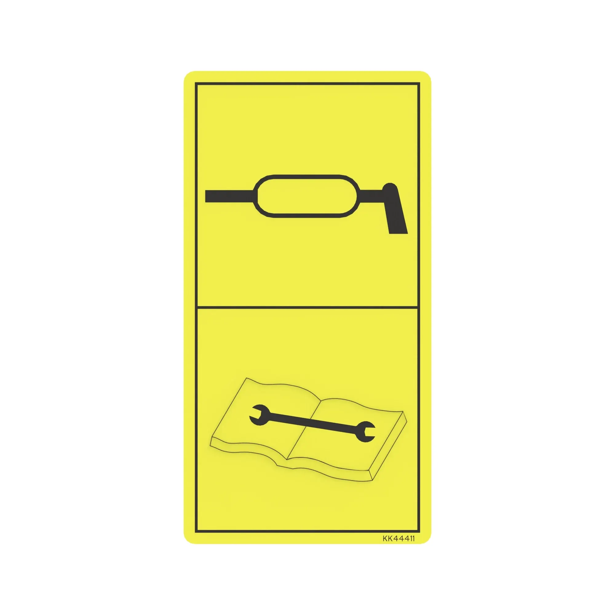 John Deere Notice Conveyor Chain Life Label - KK44411