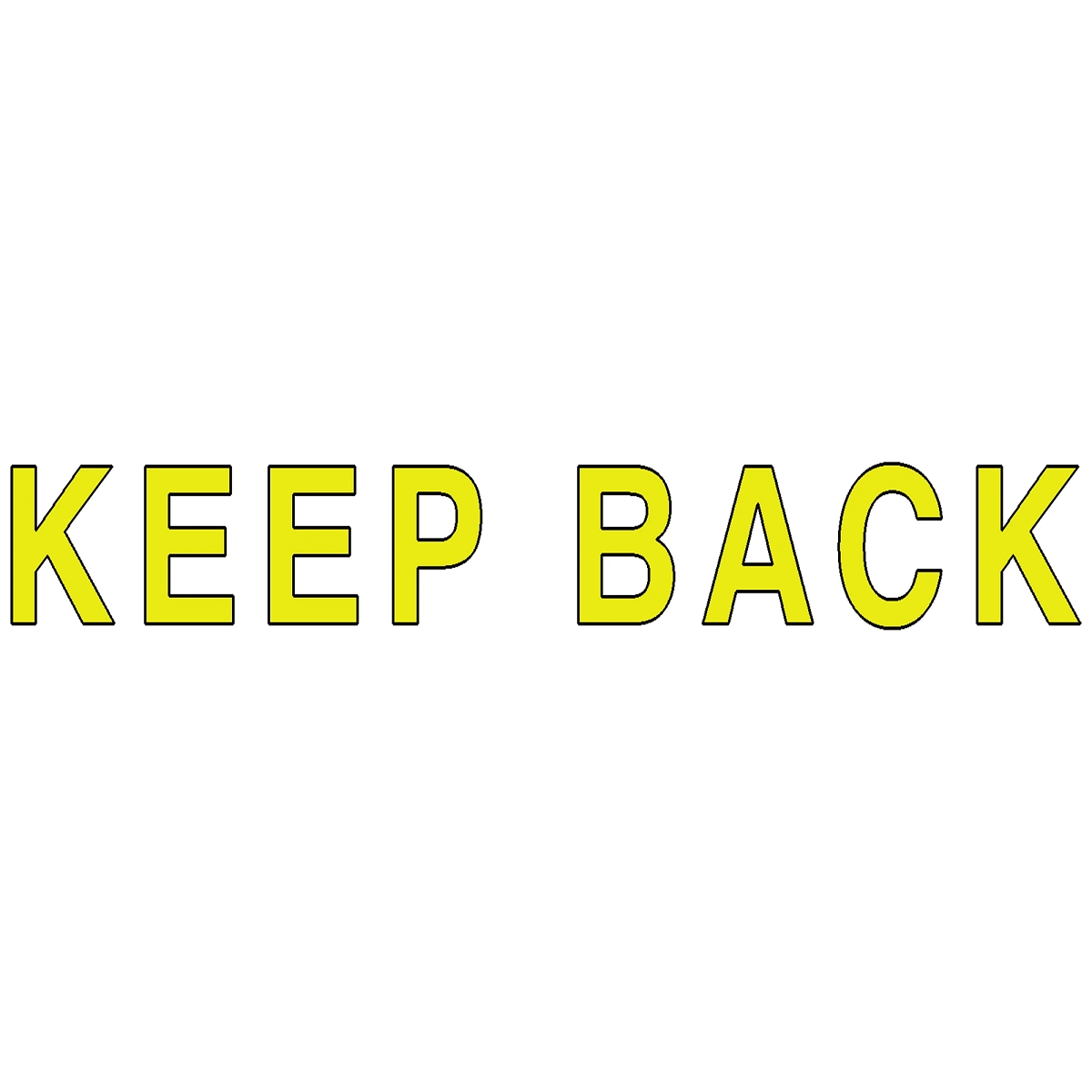 Decal, Keep Back