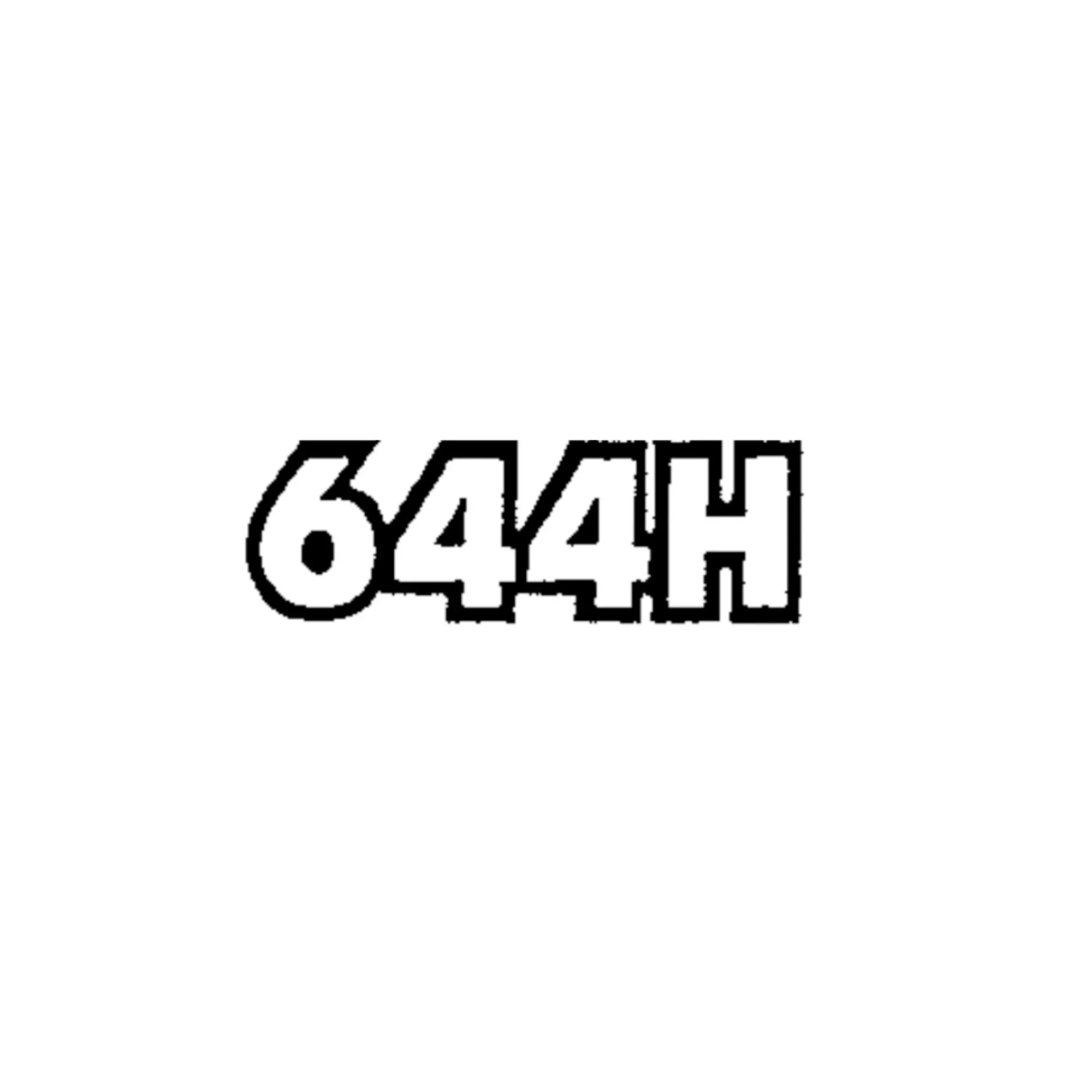 John Deere 644H Model Designation Label - T173568