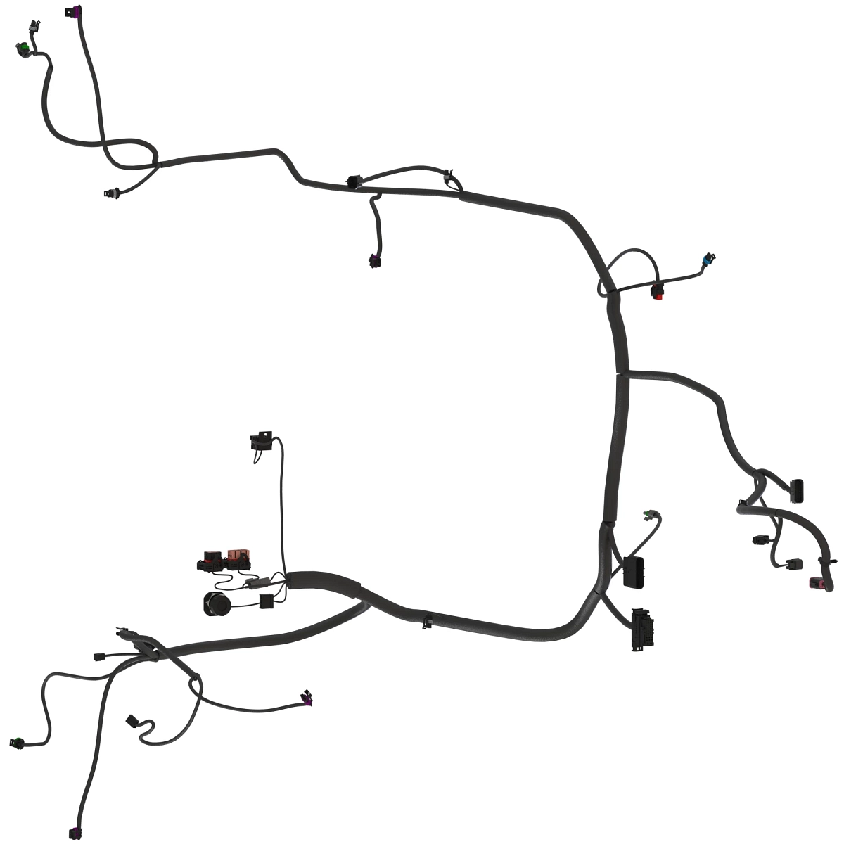 Cab Wiring Harness, Rear, DC
