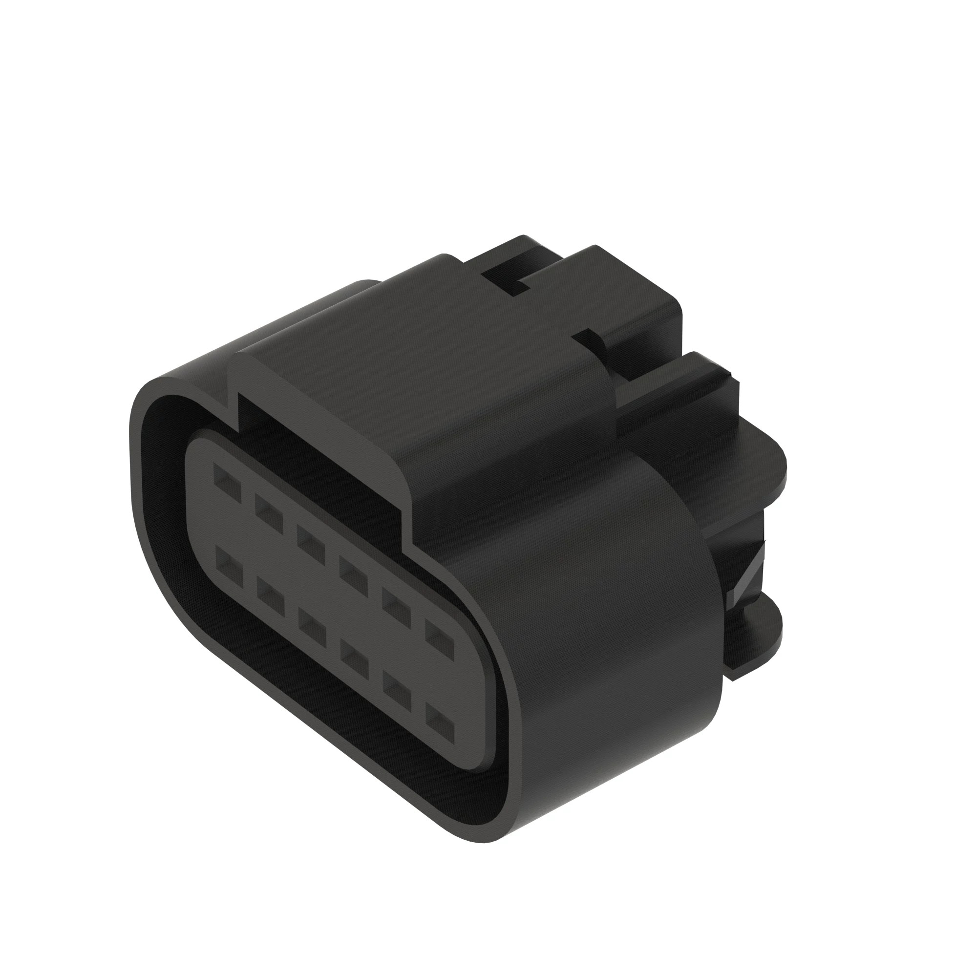 CONN DELPHI GT150 12W F S BLK PLSTC