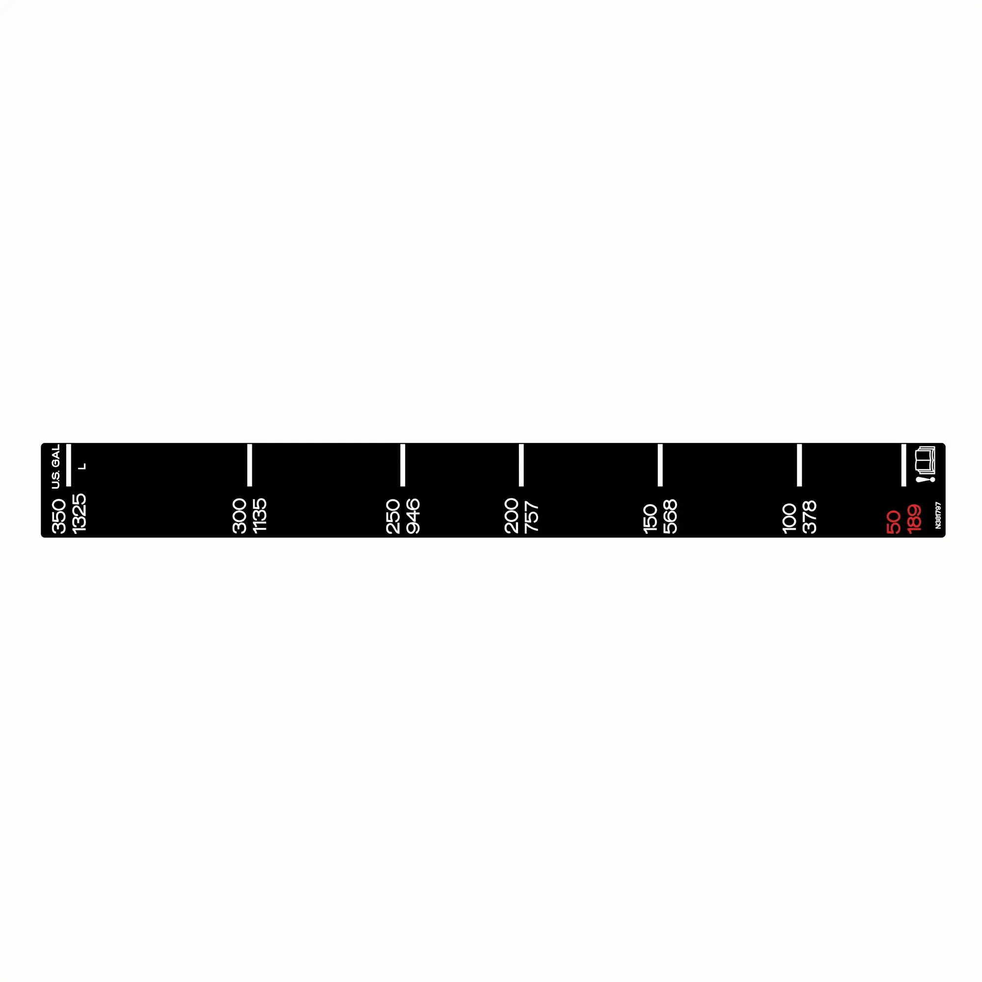 John Deere Sight Gage Label - N381797