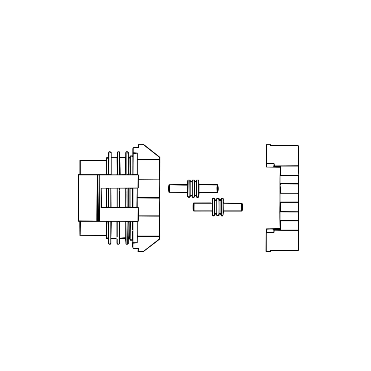 Connector, End Protector, Blkg Sens