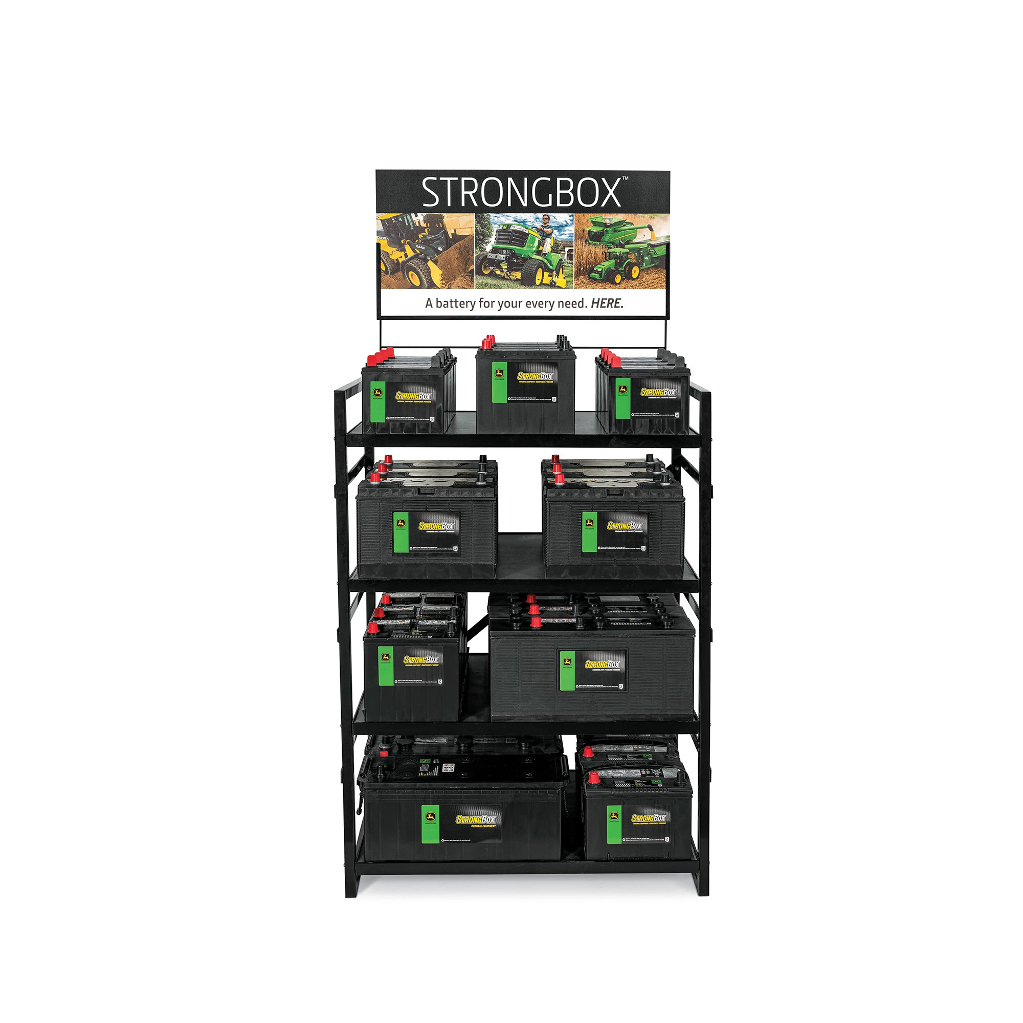 SWDISPLAY36: Battery Display Rack without Batteries | Shop.Deere.com
