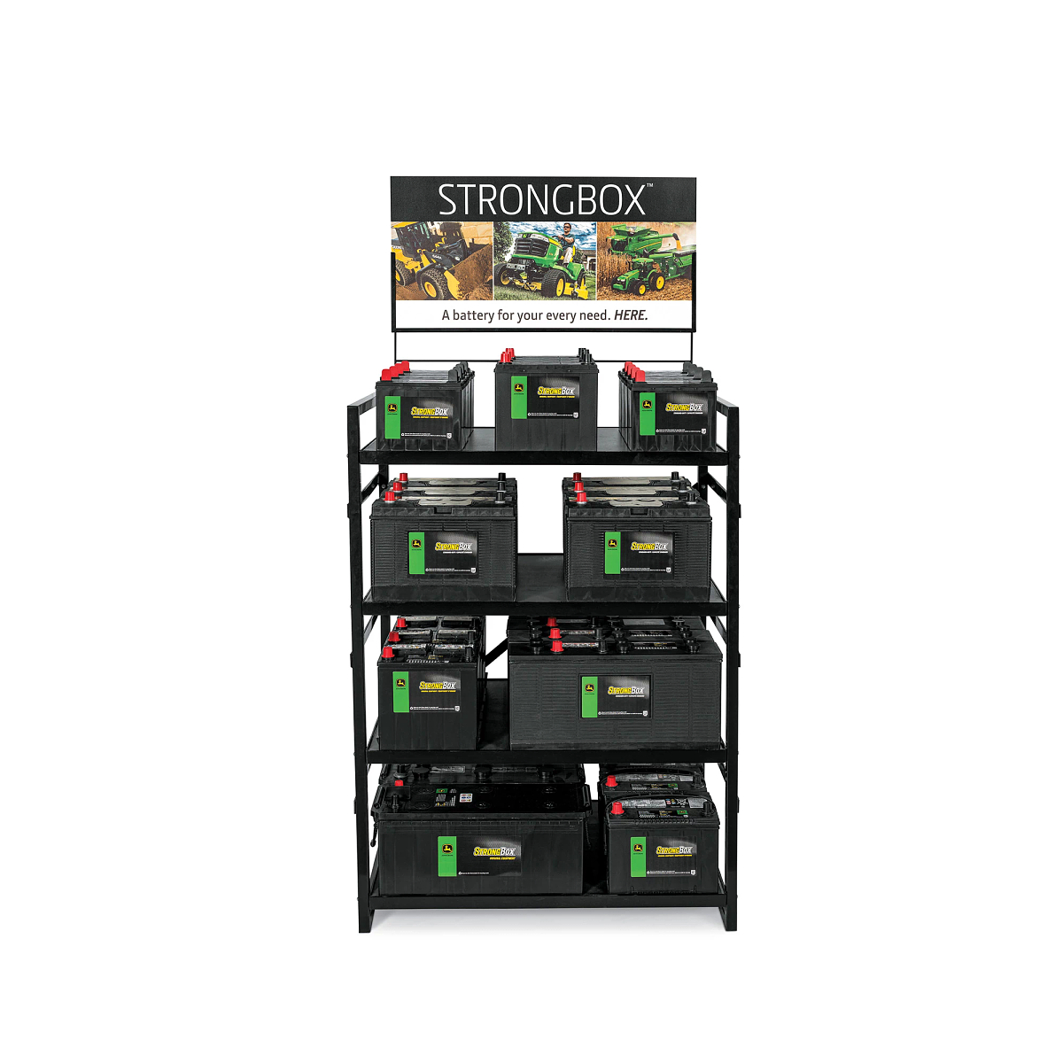 SWDISPLAY36: Battery Display Rack without Batteries | Shop.Deere.com