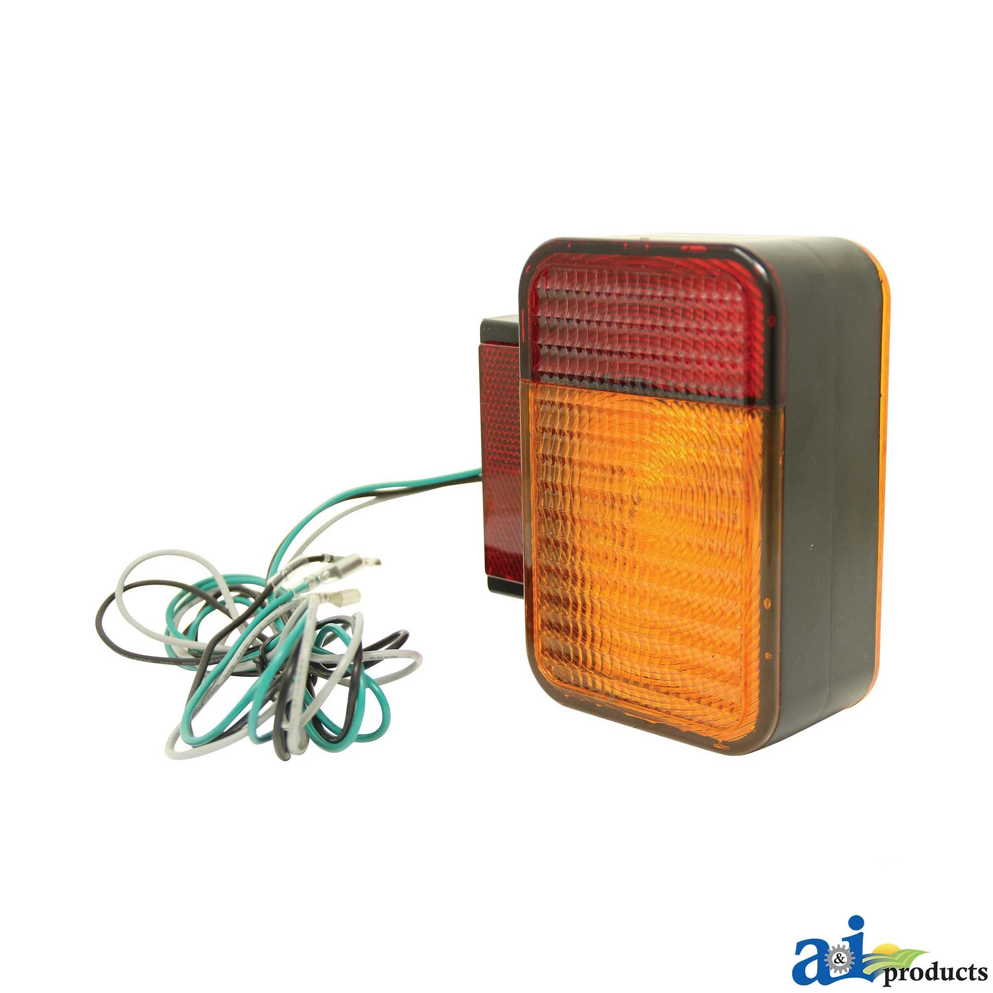 LVA14366: Right Side Rectangular Warning Lamp, 12-14 Volts