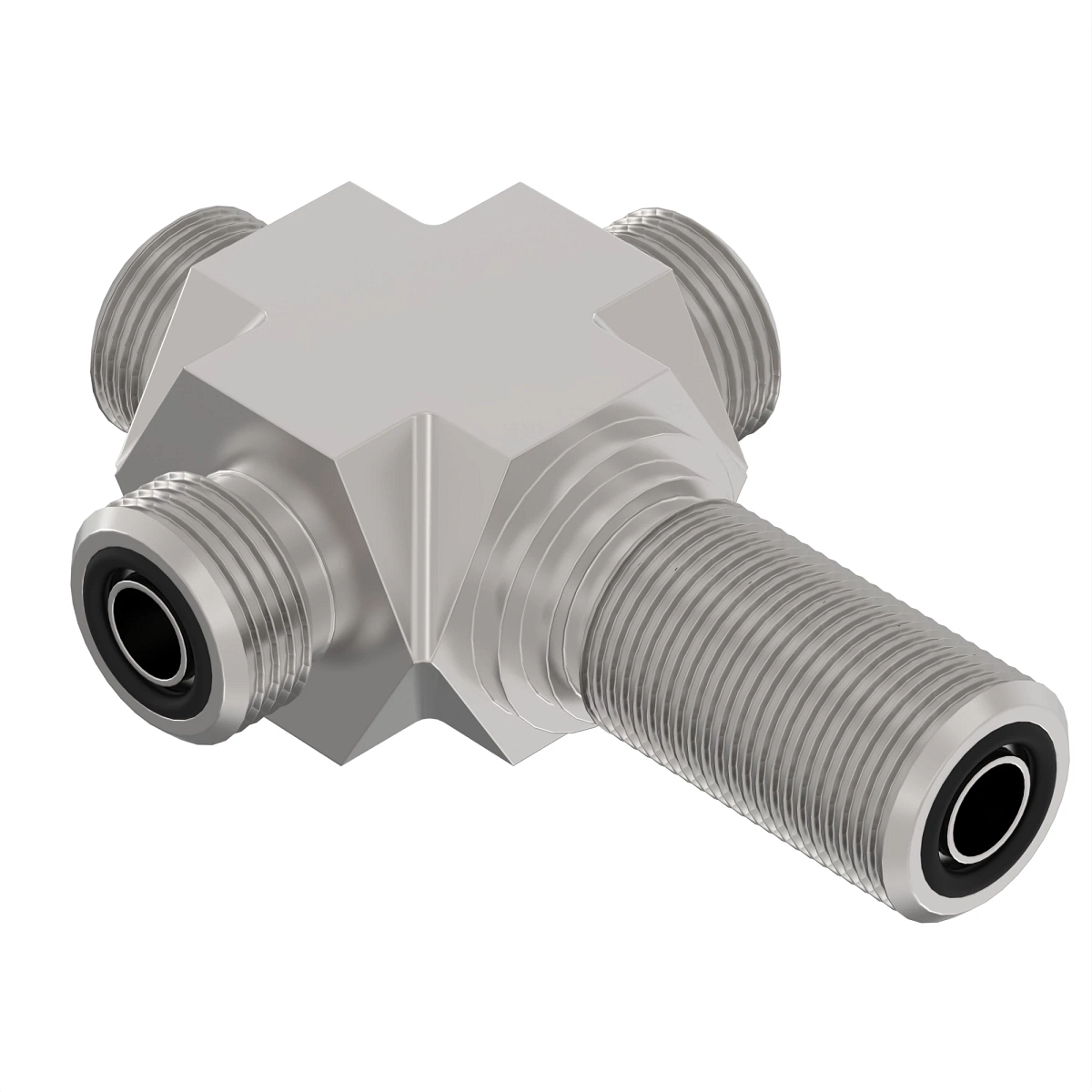 Tee Fitting, Face Seal Cross Tee Fi