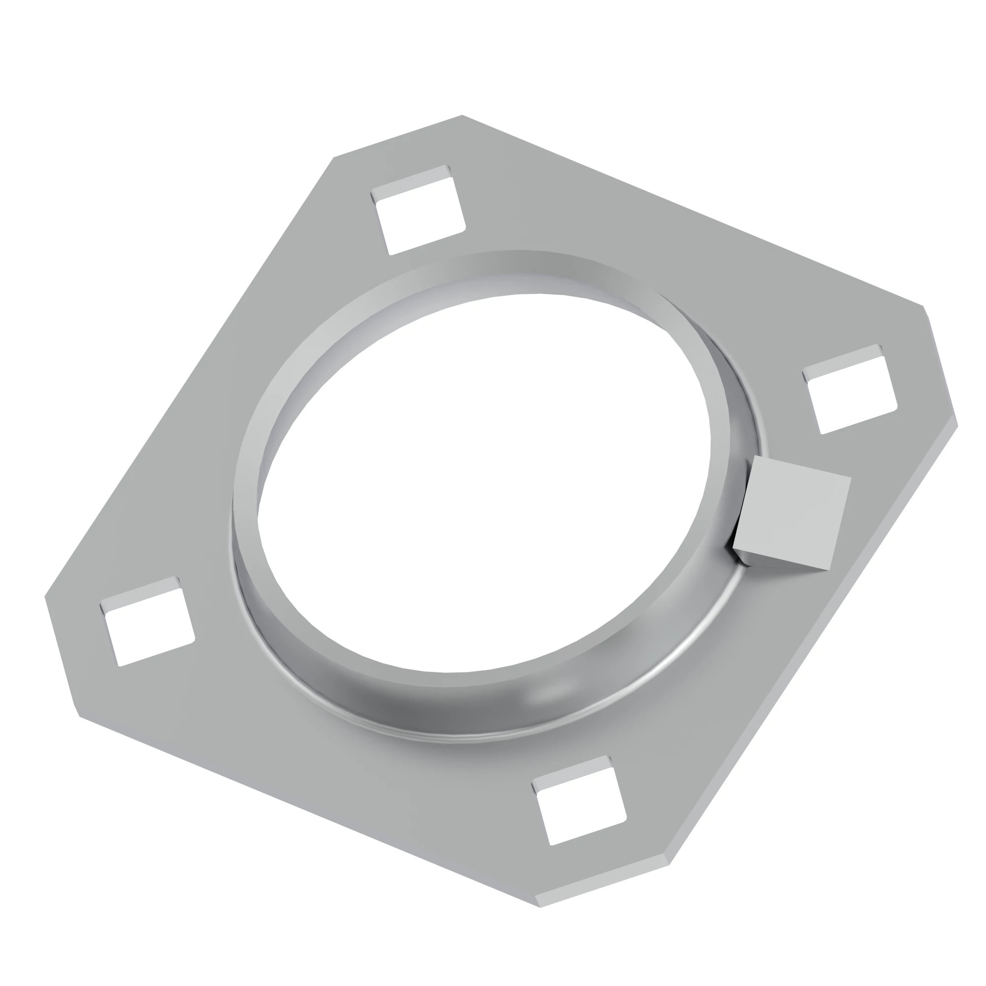 John Deere 4-Hole Square Trimmed Flanged Bearing Housing - H113625