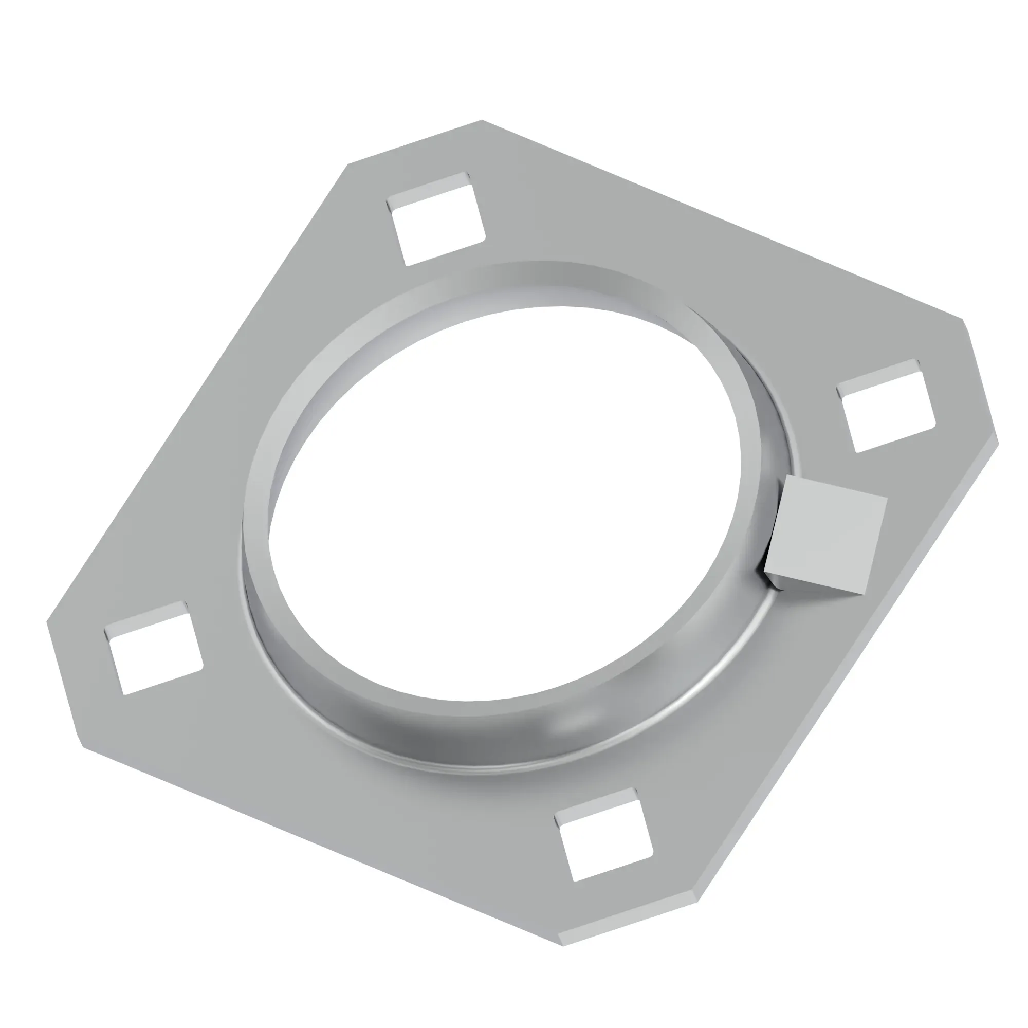 John Deere 4-Hole Square Trimmed Flanged Bearing Housing - H113625