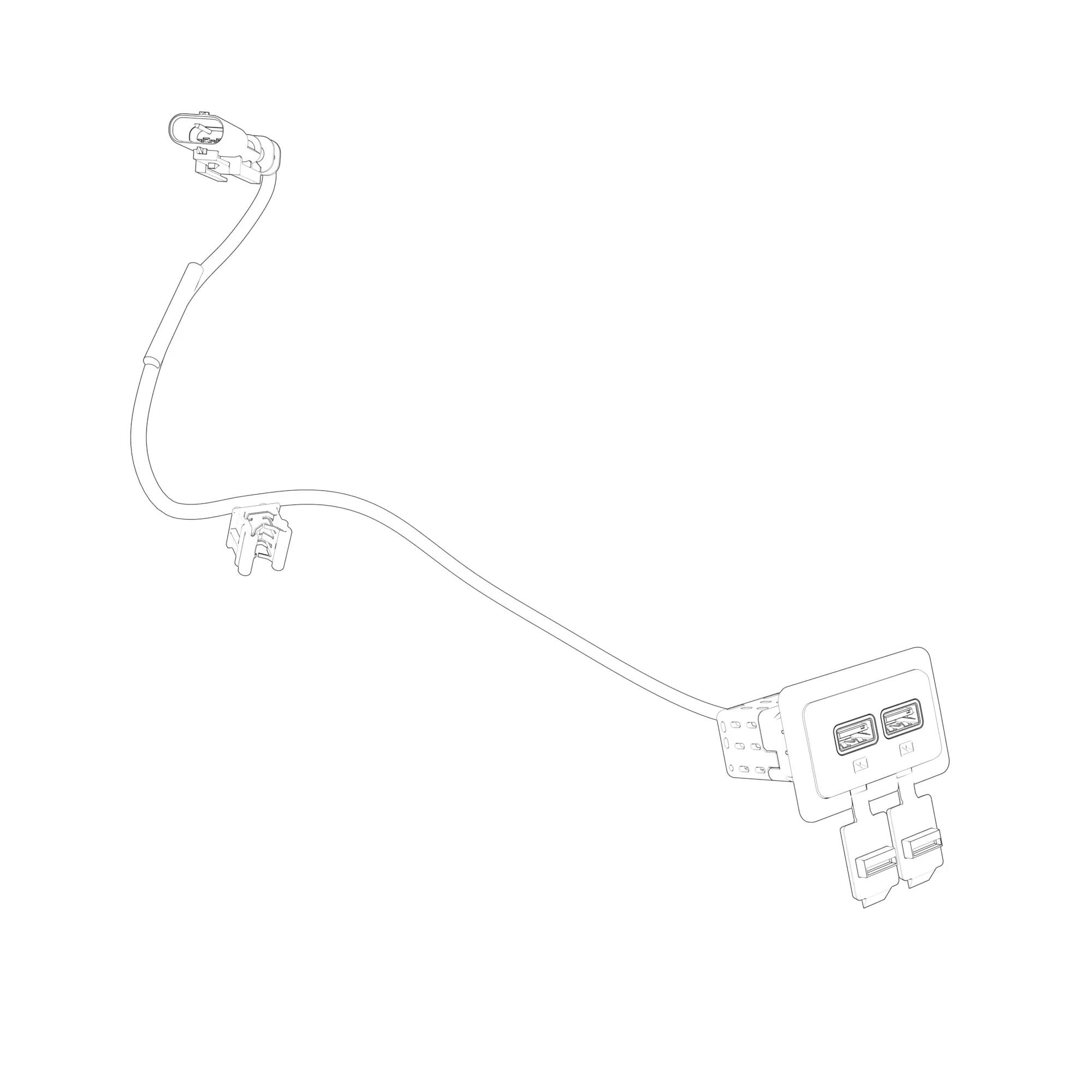 John Deere USB Charging Socket Attachment - BL16716