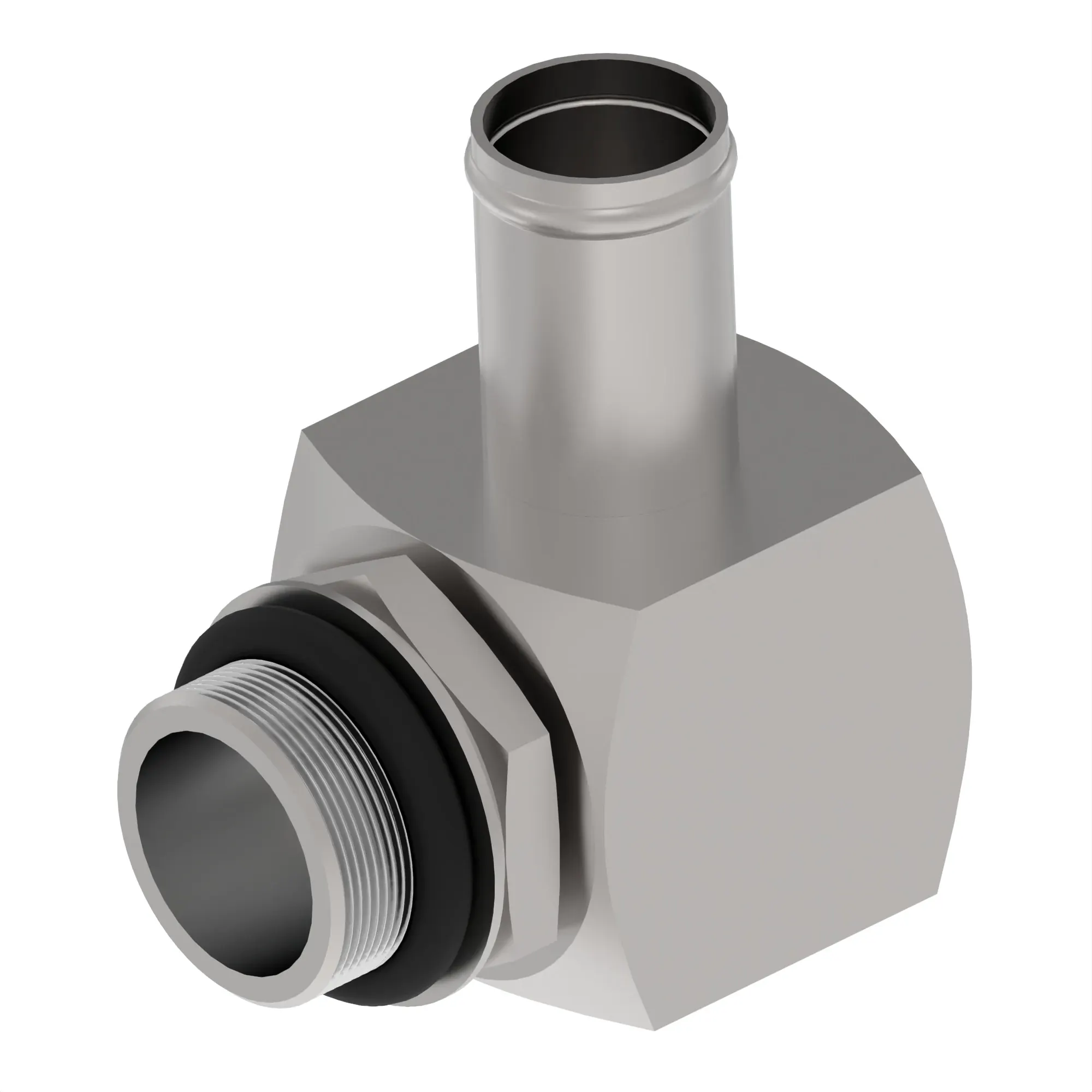 John Deere 90 Deg Adapter Fitting, Beaded Hose - RE163613