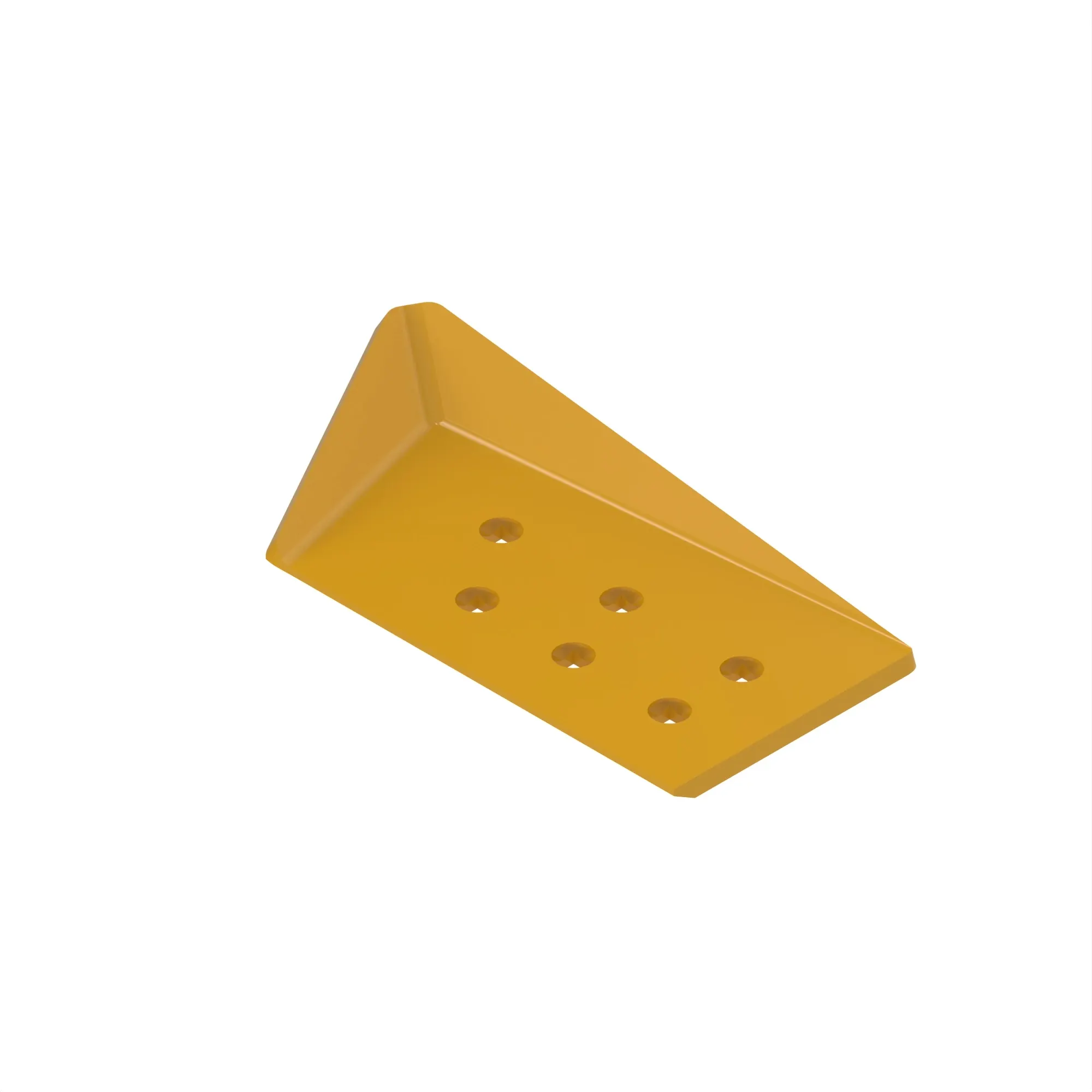 John Deere 6-Bolt DURA-MAX™ Cupped Left Side End Bit Cutting Edge, 22.24 inch (565 mm) Long - T216394