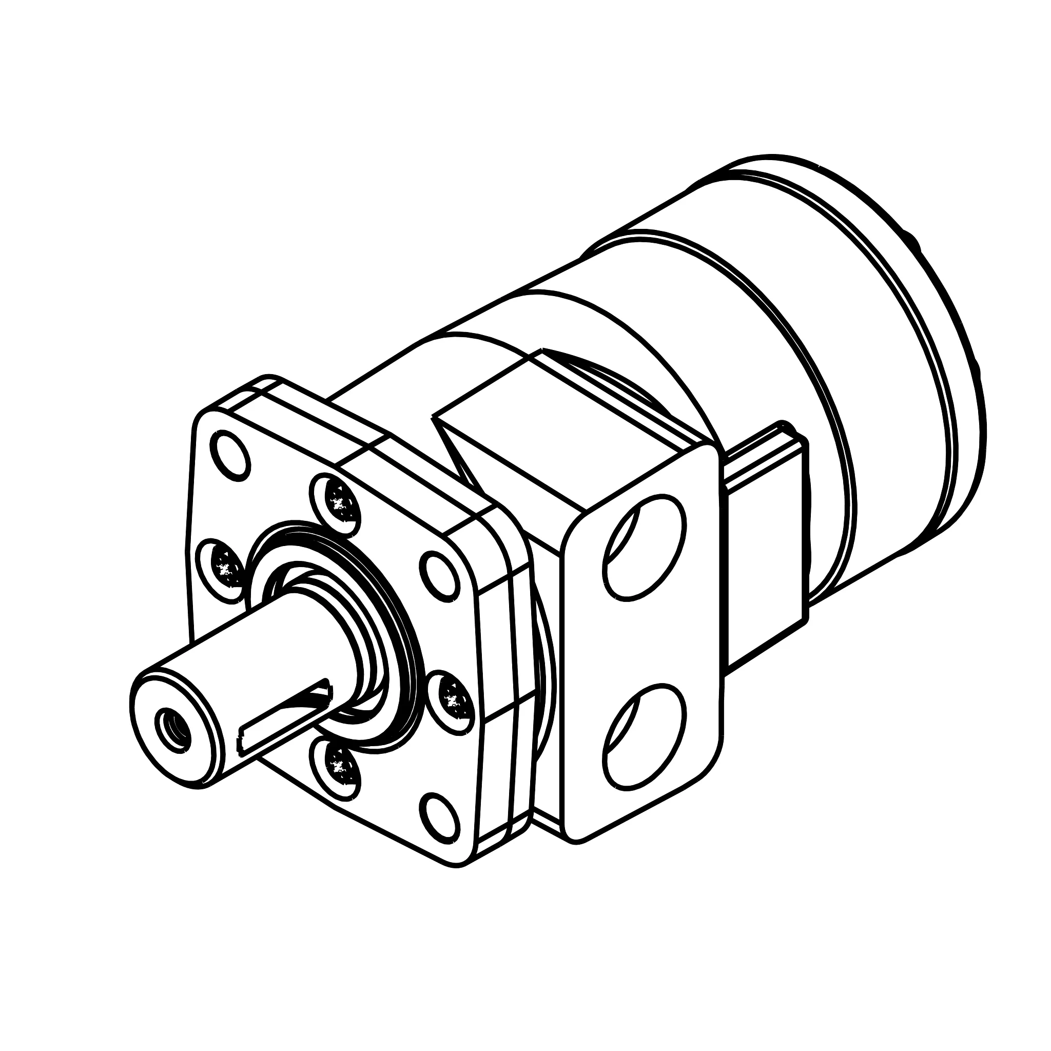 John Deere Draper Drive RH Hydraulic Motor - AFH209123