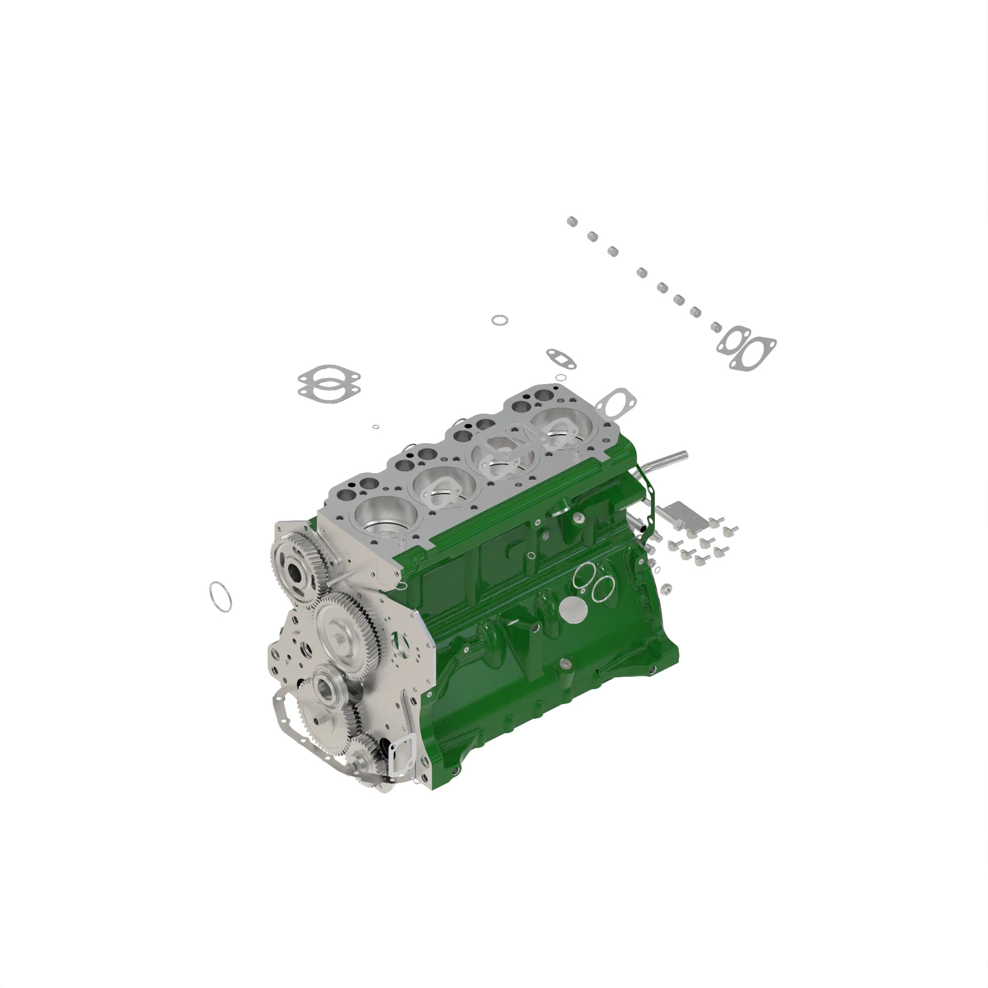 RE526987: Short Block Assembly, 4 Cylinder