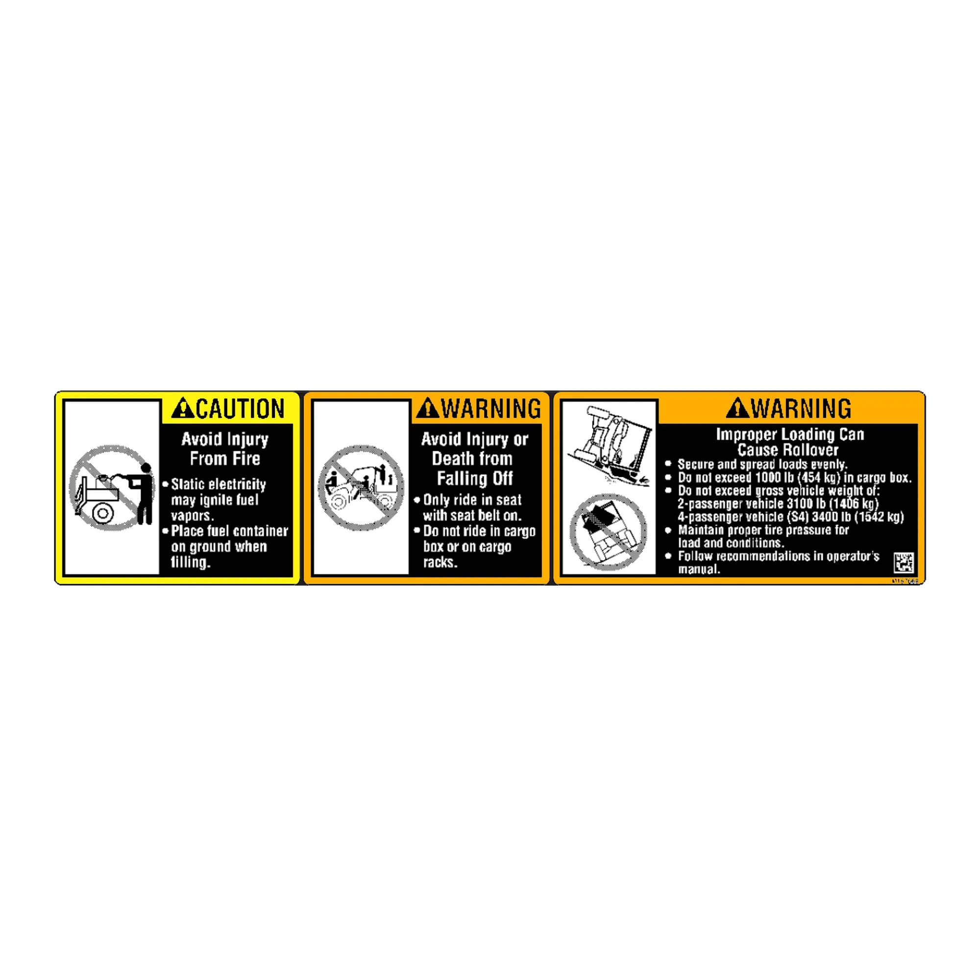 John Deere Warning Label - M167669