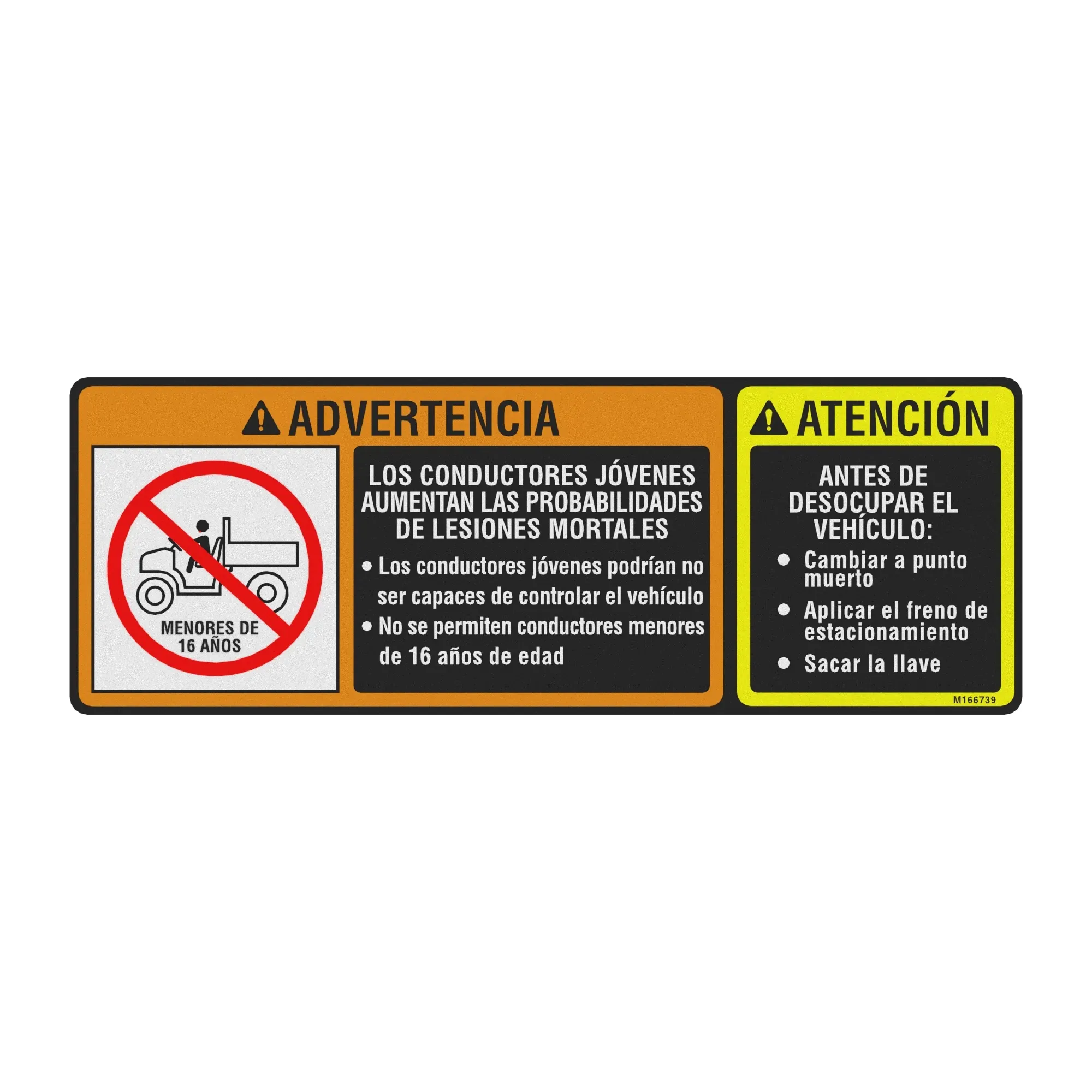John Deere Safety Sign, Warning - M166739