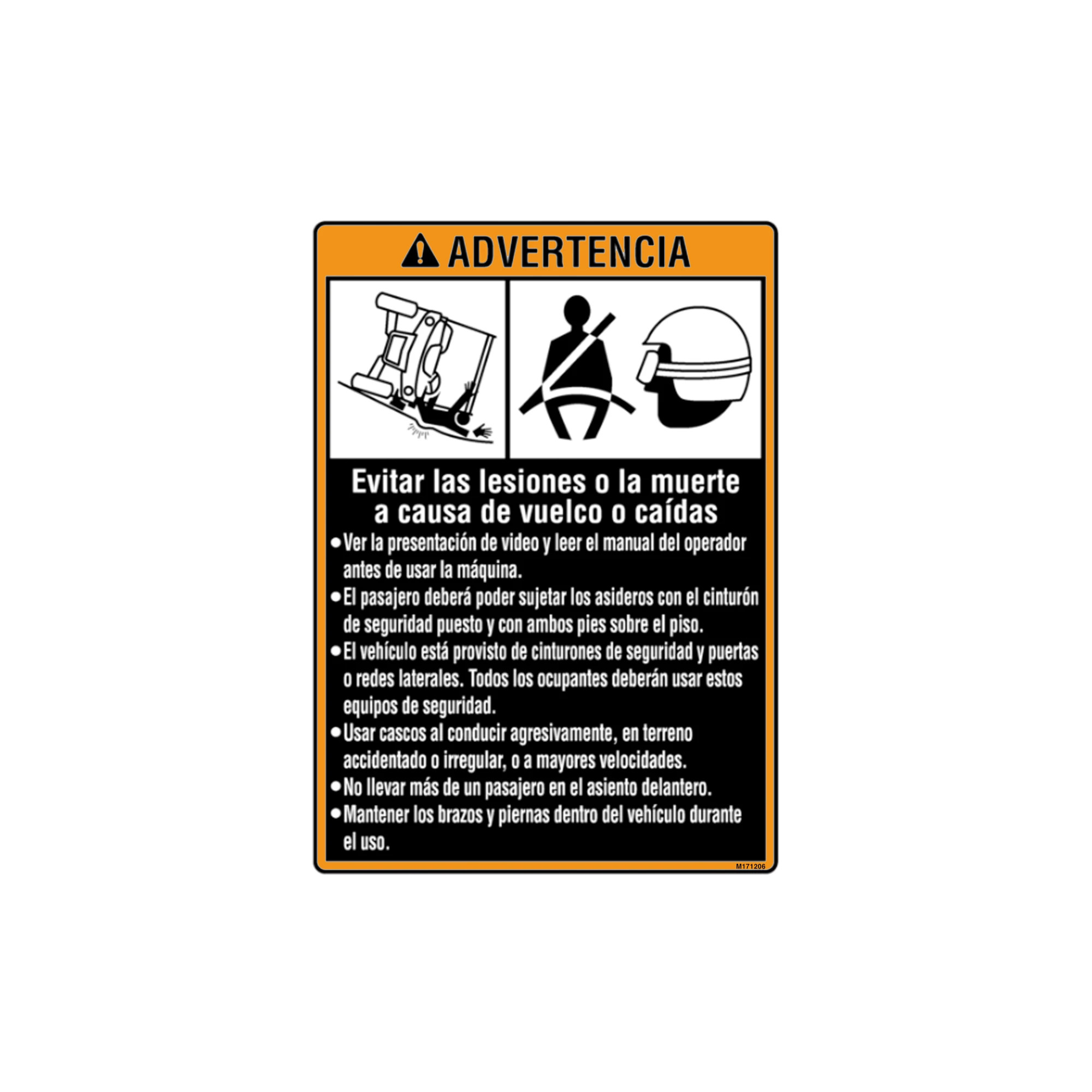 LABEL, WARNING (SPANISH) FRT FENDER