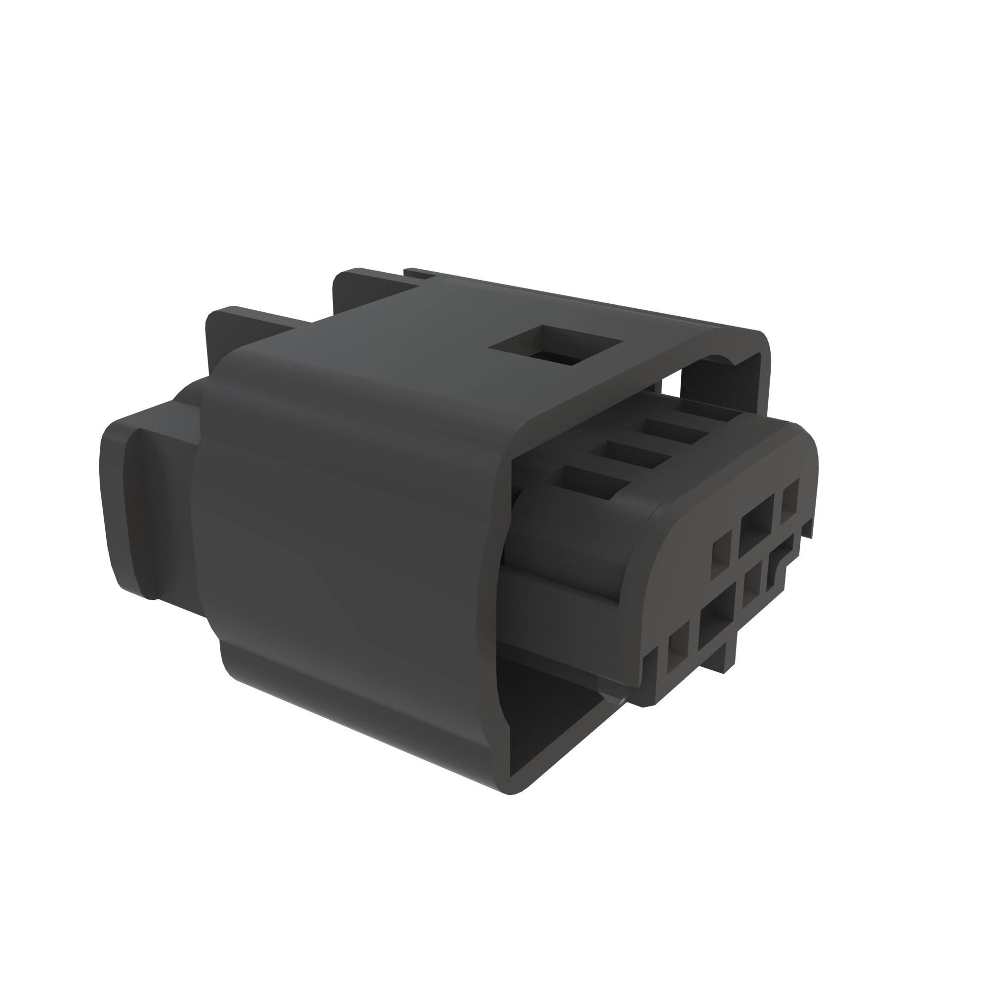 CONN TYCO MQS 4W FS BLK PLSTC