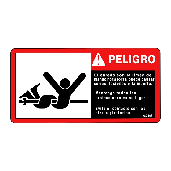 John Deere Safety Sign - E82865