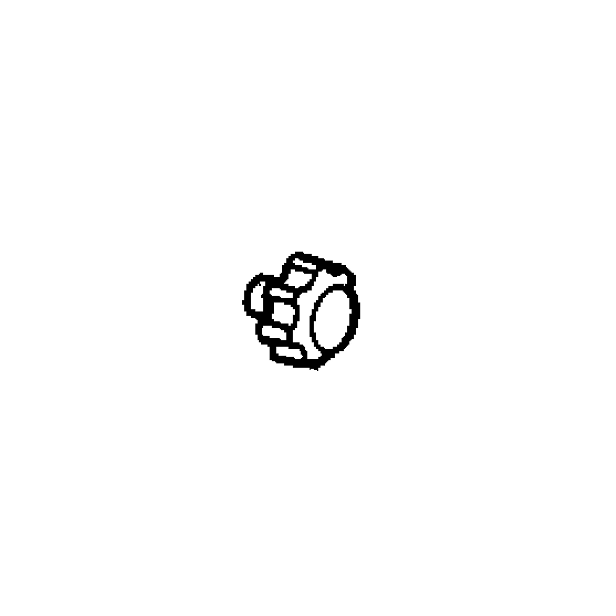 Knob, W/ Nut in Pocket