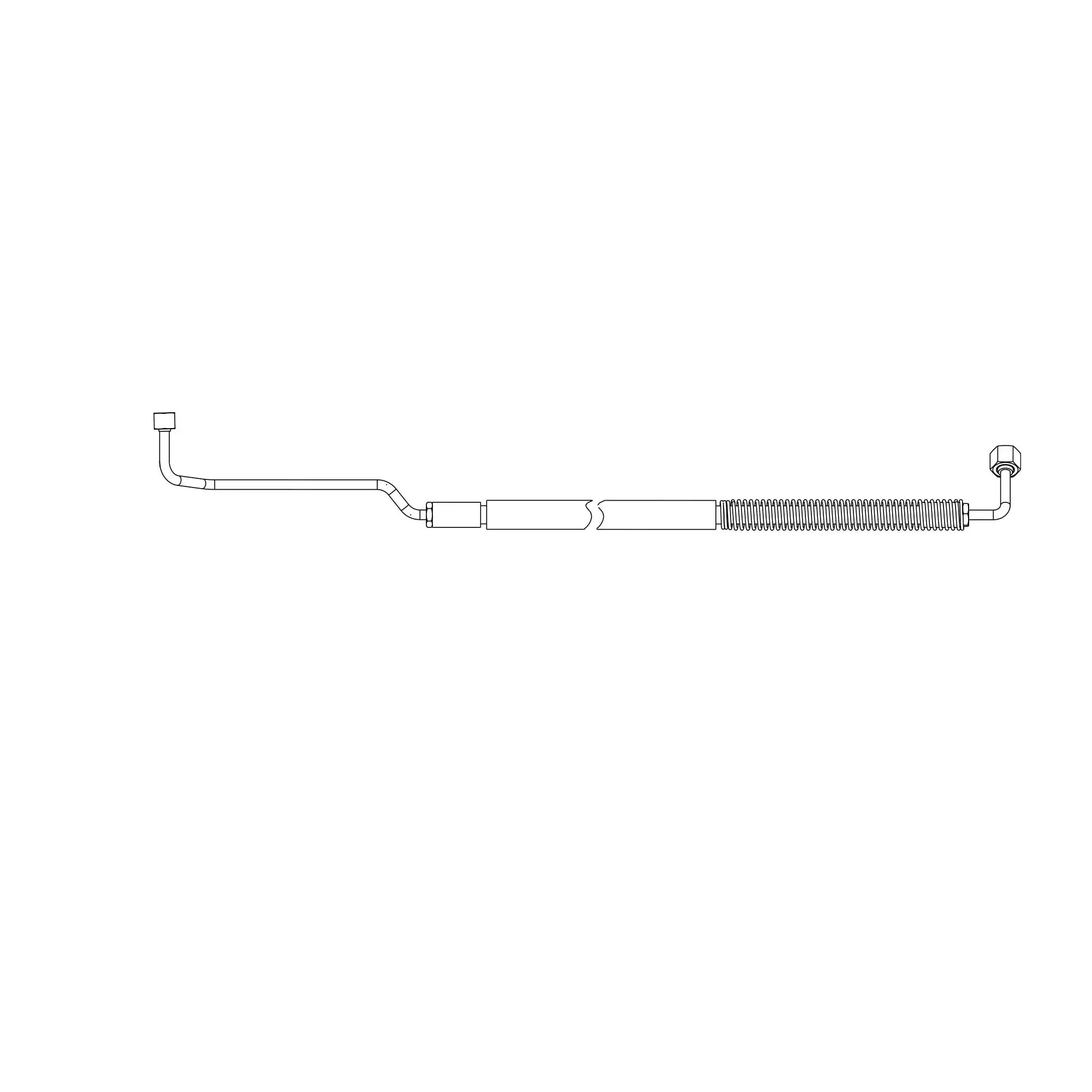 John Deere Electro-Hydraulic Controlled Pickup Hitch Combination Hose - AL209009