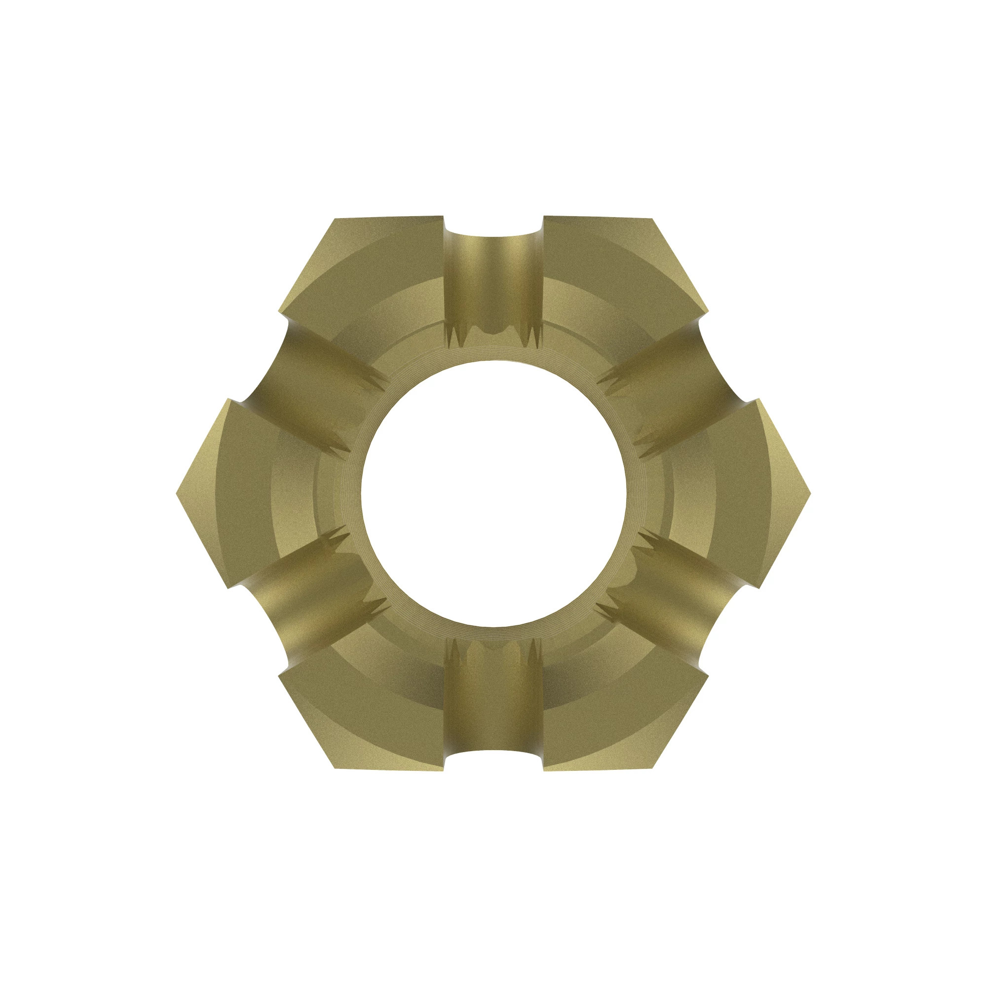 NUT, METRIC, THIN HEX SLOTTED