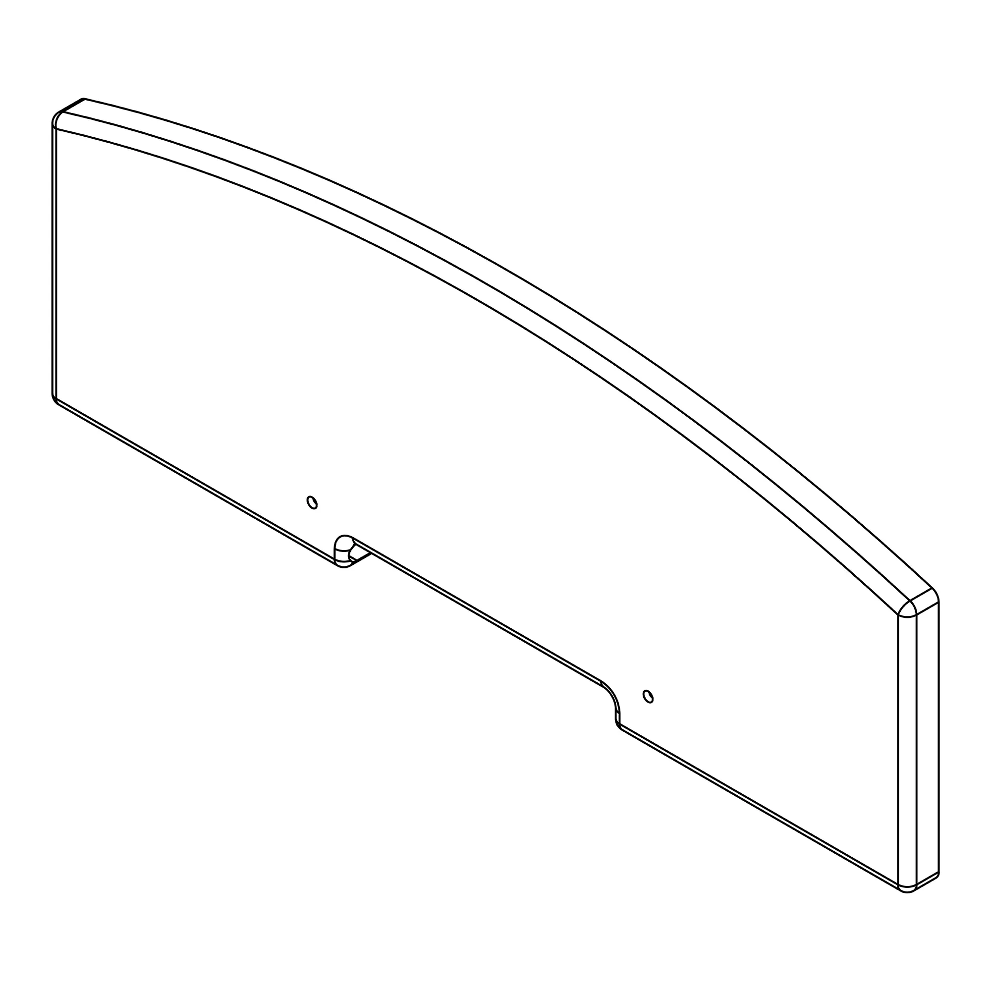 John Deere Cab Frame Visor - AXE32962