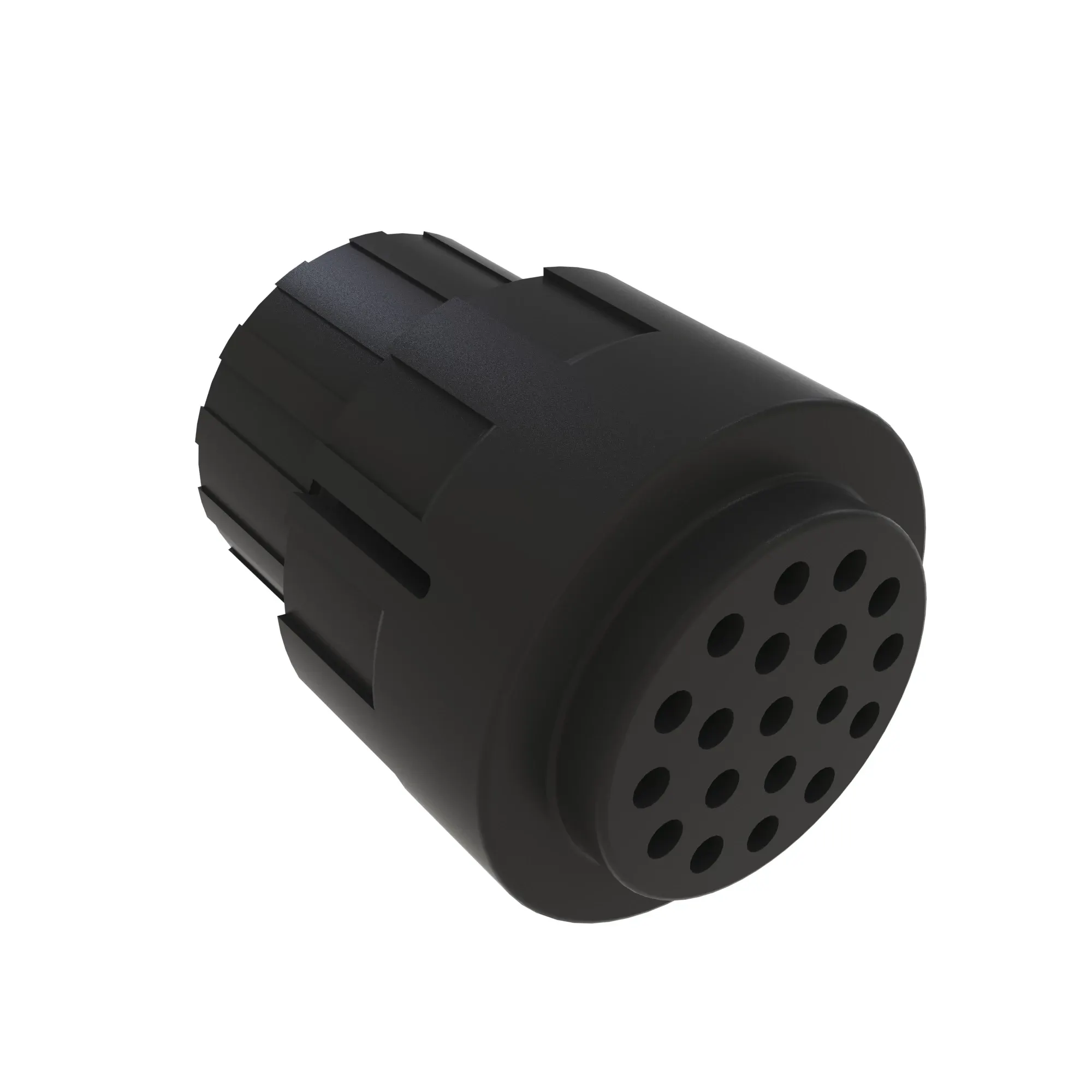 CONN ITT TN 19W MS BLK PLSTC