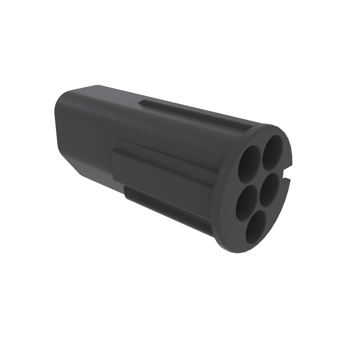 CONN LEAR MKRPLUS 5W FS BLK PLSTC